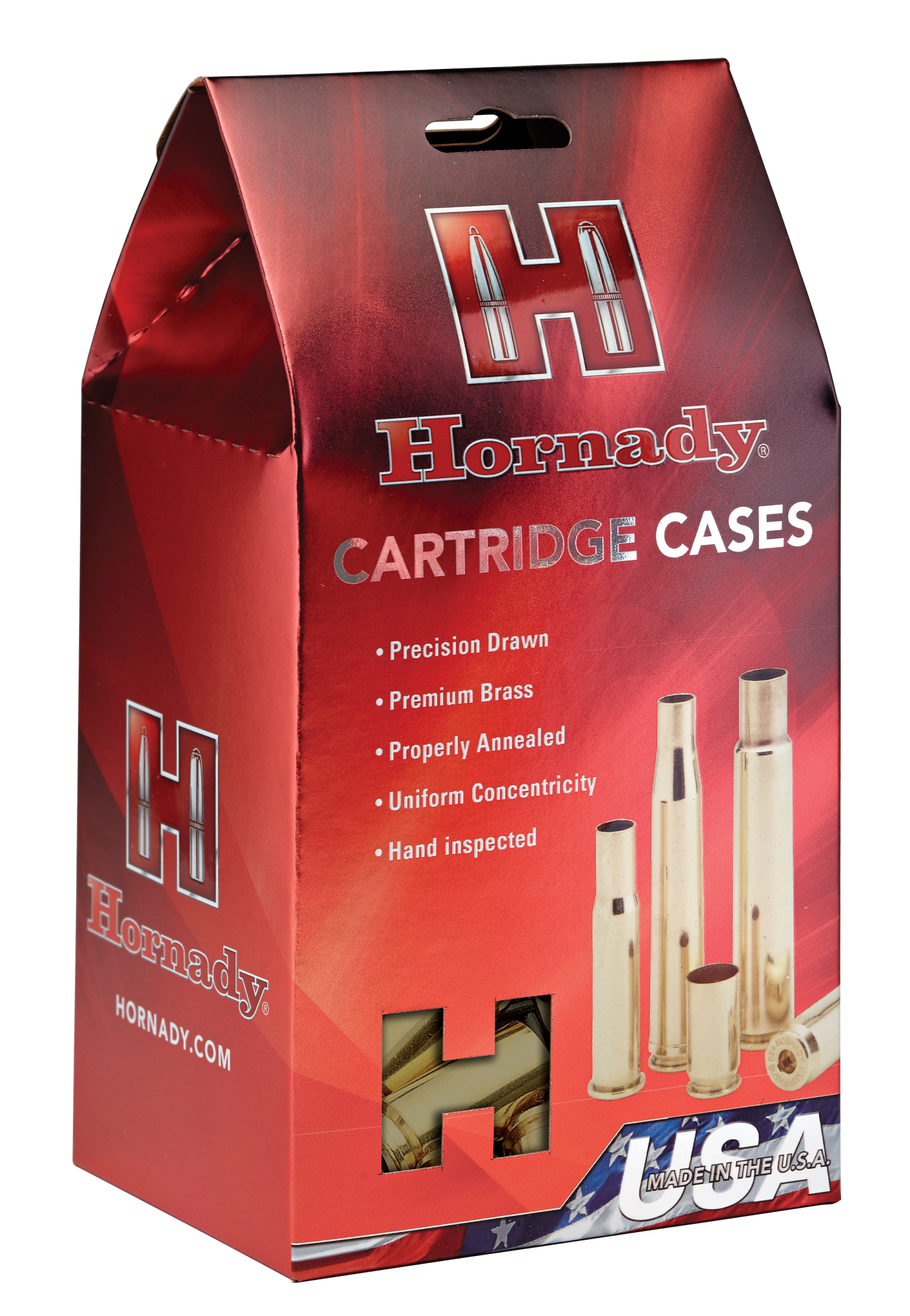 Hornady 280 Ackley Improved Unprimed Brass Cases - 50 Per Box