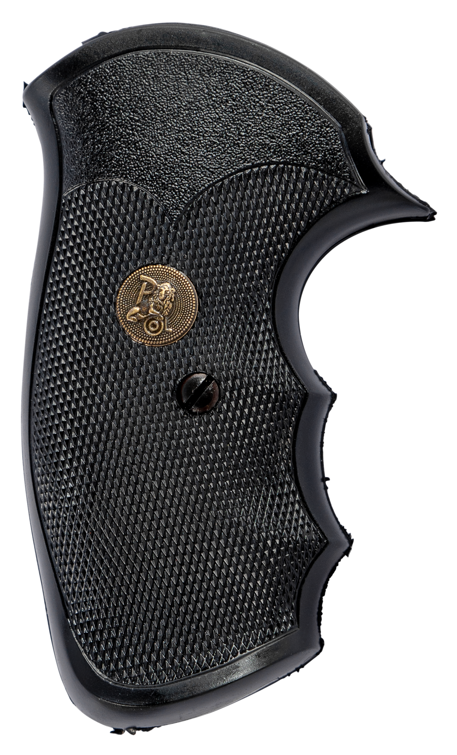 Pachmayr Gripper Grip Checkered Black Rubber w/Finger Grooves S&W J-Frame Square Butt