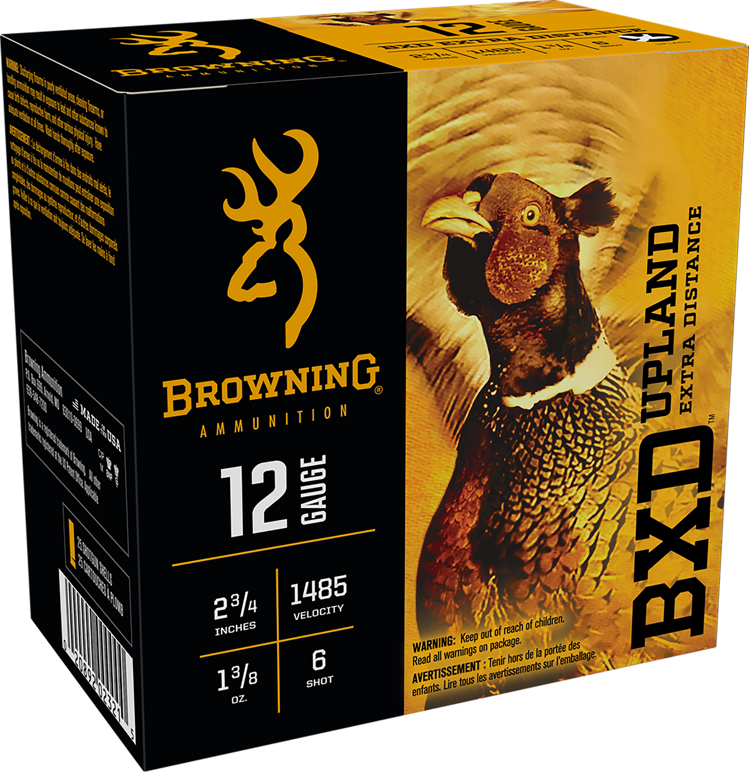 Browning BXD Upland 12 Gauge 2.75" 1 3/8 oz #6 Shot - Box or Case