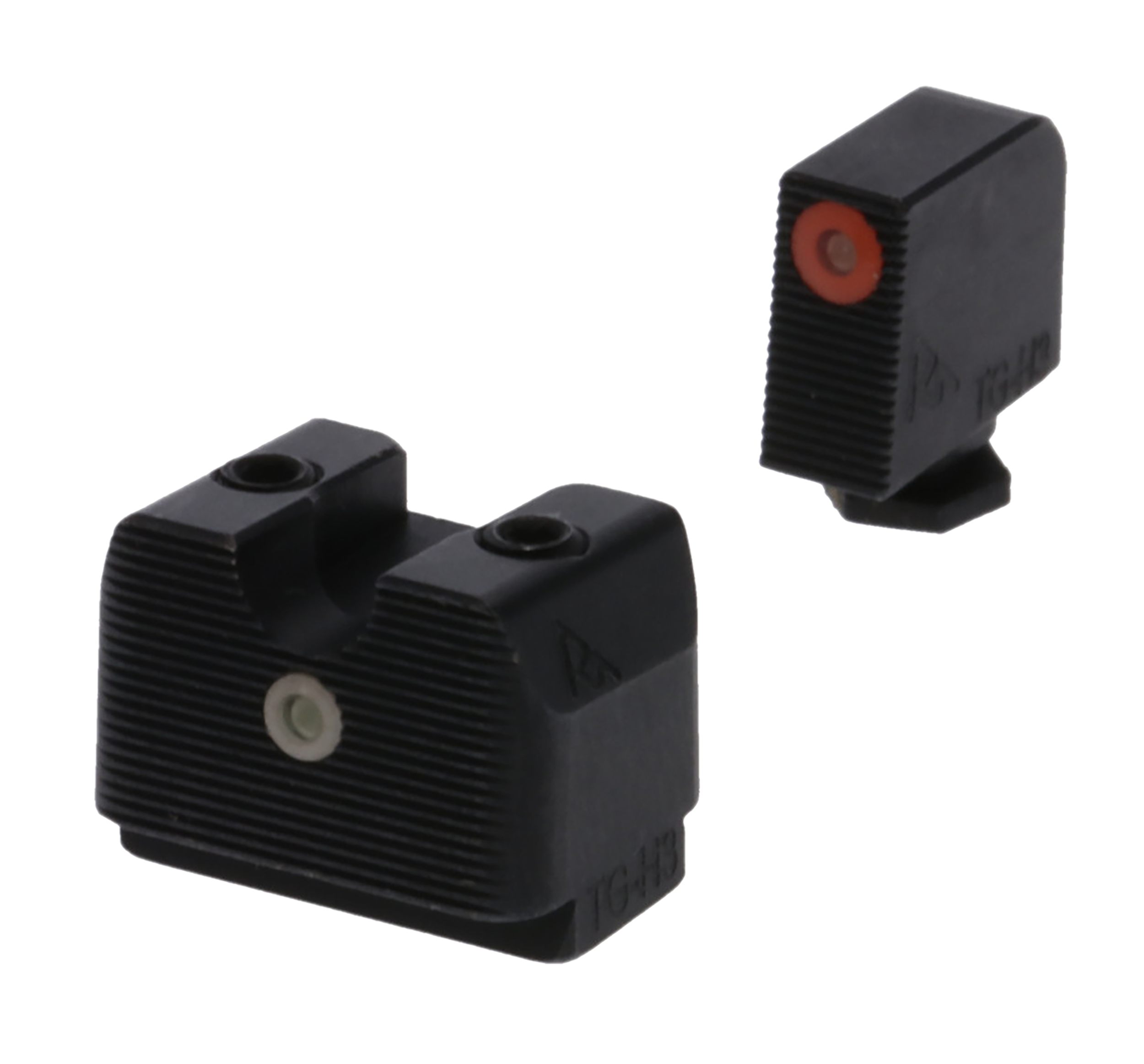 Rival Arms RA4A231G In-Line MOS Night Sights for Glock 17/19 - Green Tritium Orange Front / White Rear