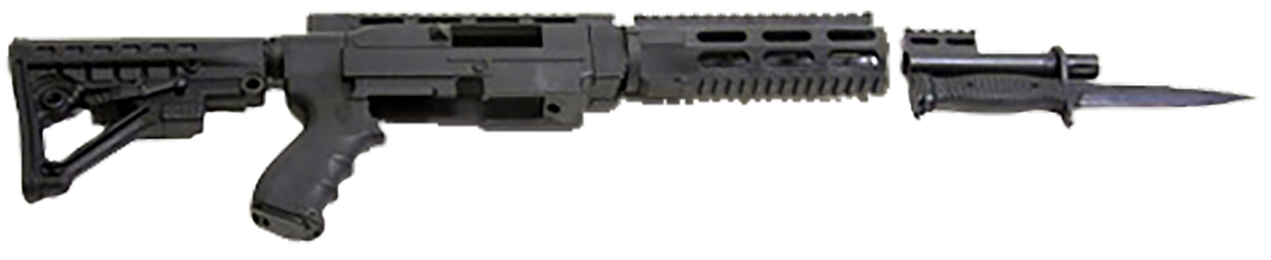 Archangel AA556R AR-15 Style Conversion Stock Black Synthetic 6-Position for Ruger 10/22