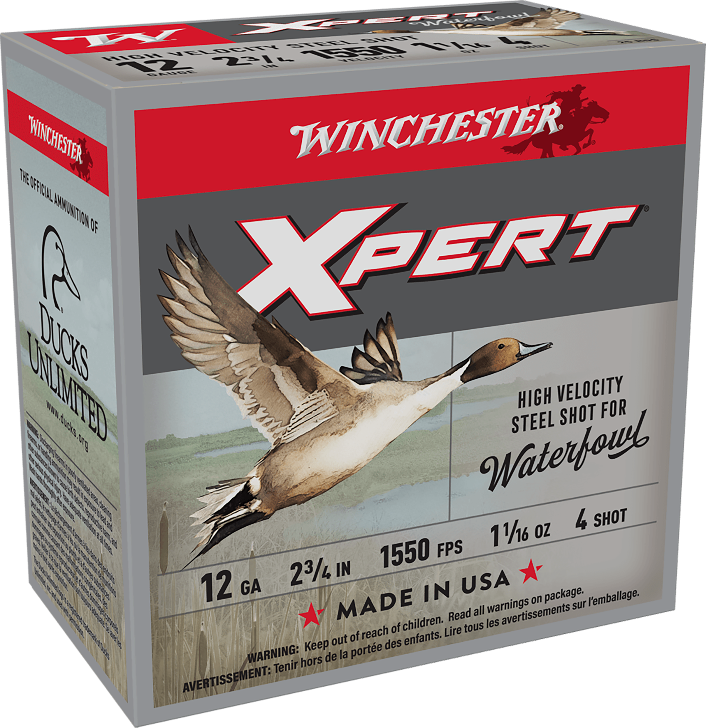 Winchester Ammo Super X Xpert High Velocity 12 Gauge 2.75" 1-1/16 oz #4 Shot 25 Rd - Box or Case