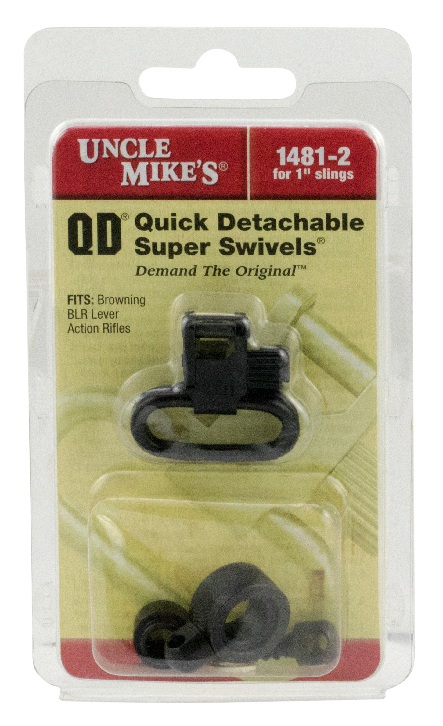 Uncle Mikes 14812 Super Swivel Quick Detach 1" Blued Steel - Browning BLR