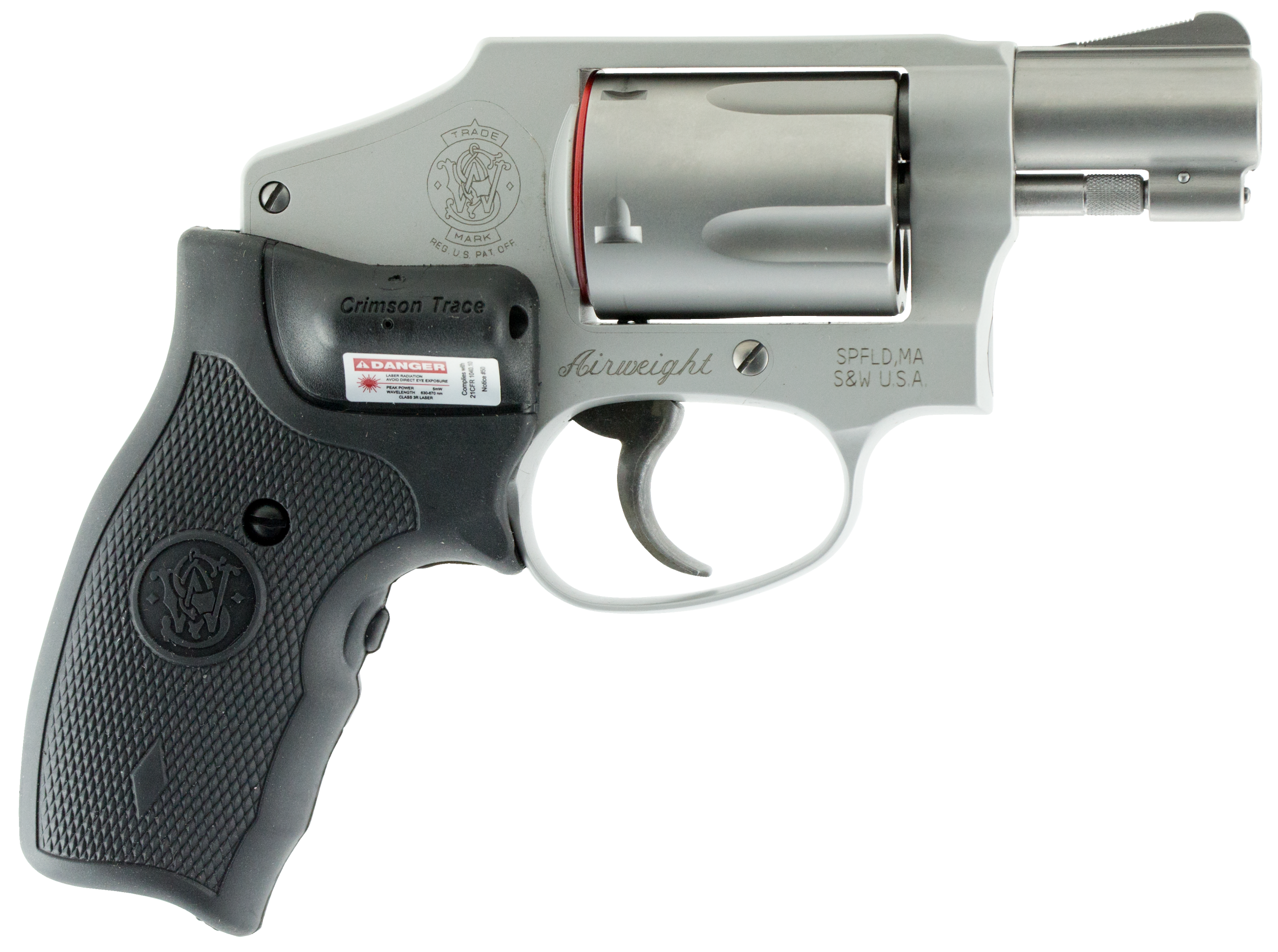 Smith & Wesson Model 642 w/Laser .38 Special +P 1.88" 5-Shot J-Frame DAO Revolver - California Compliant