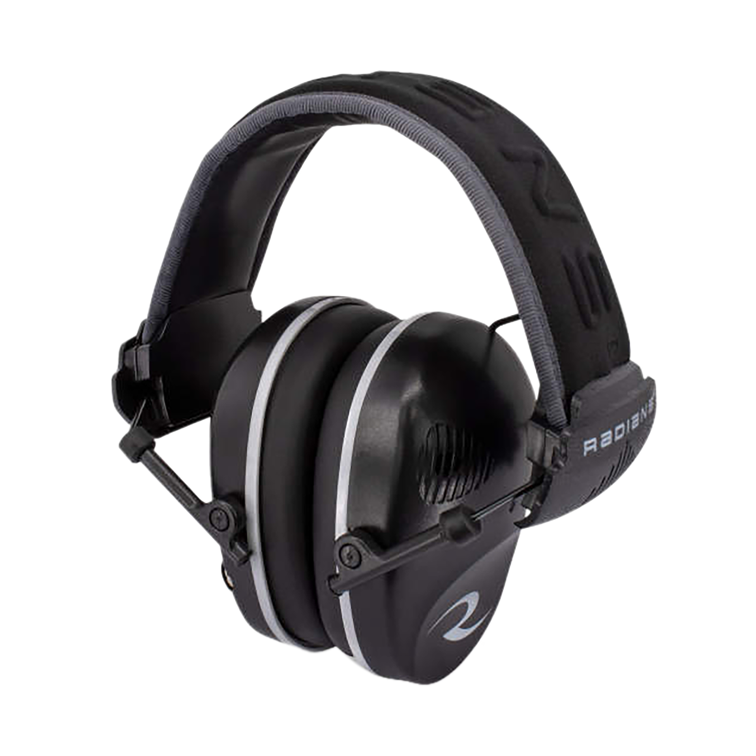 Radians R-3200 Dual Mic Electronic Muff 23 dB Over the Head Black / Gray 1 Pair