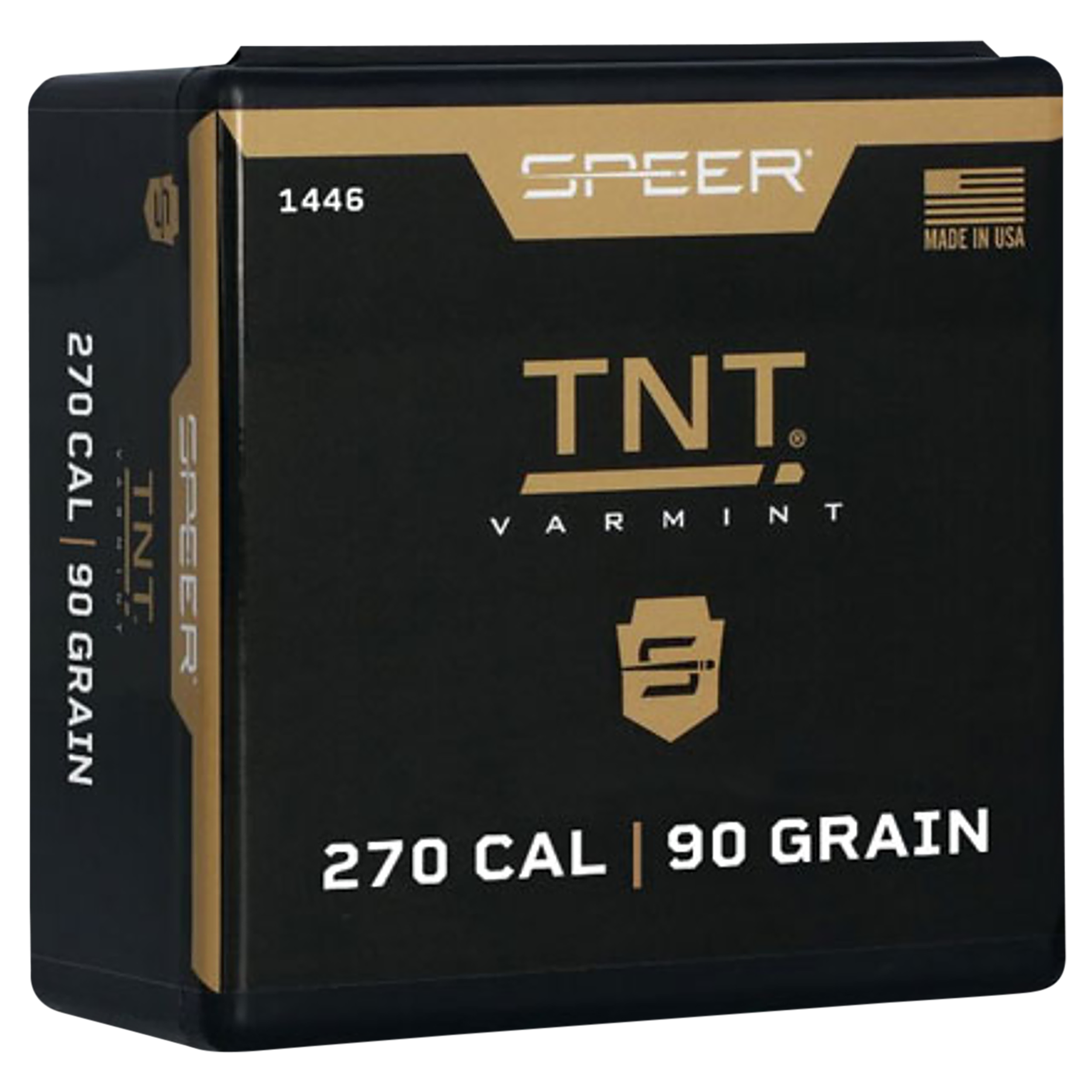 Speer Ammo TNT 270 Cal .277 90 gr Hollow Point Rifle Reloading Bullets - 100/Box