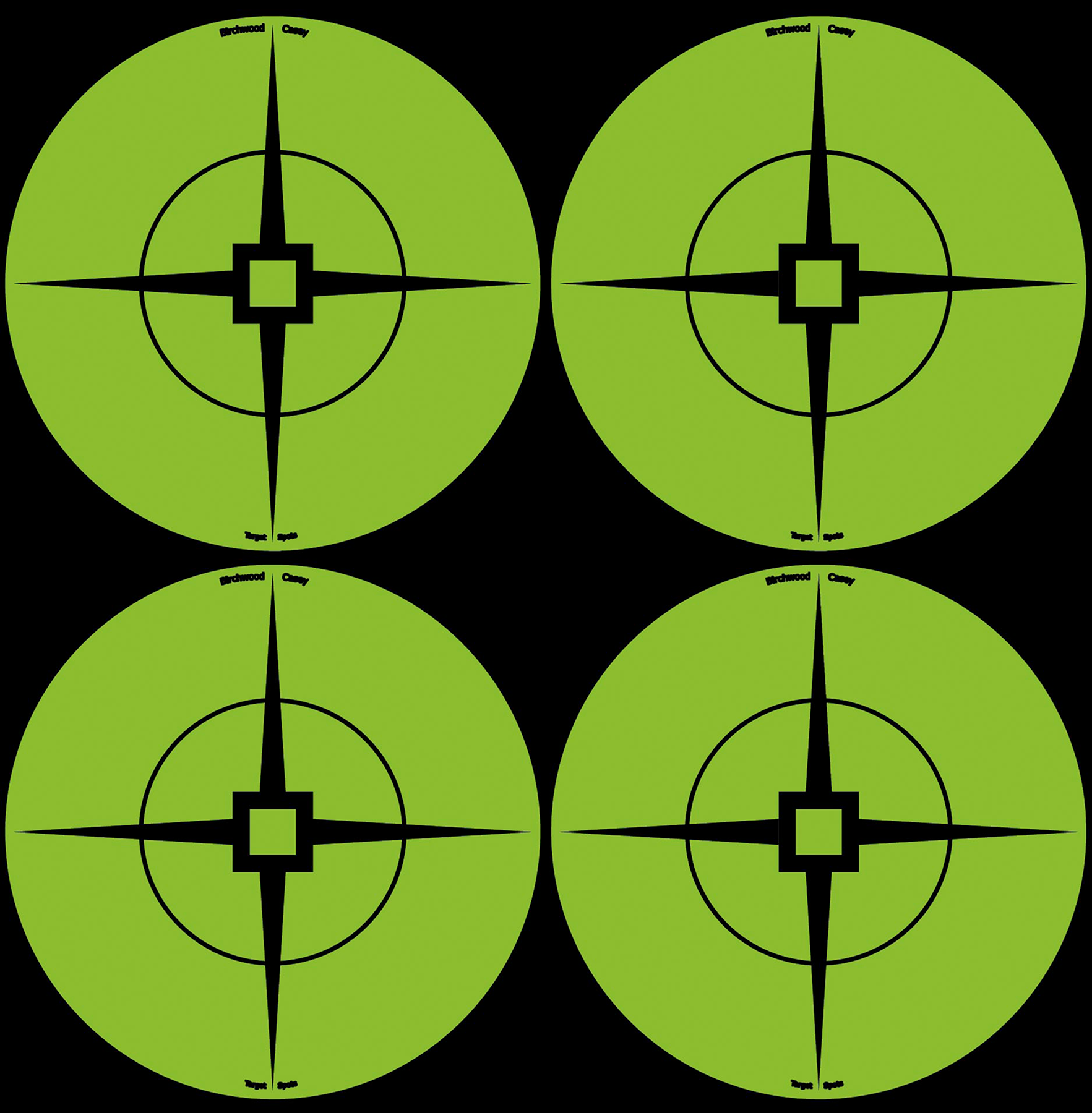 Birchwood Casey Target Spots 3 inch Crosshair Self-Adhesive Paper Black/Green 40 Pack