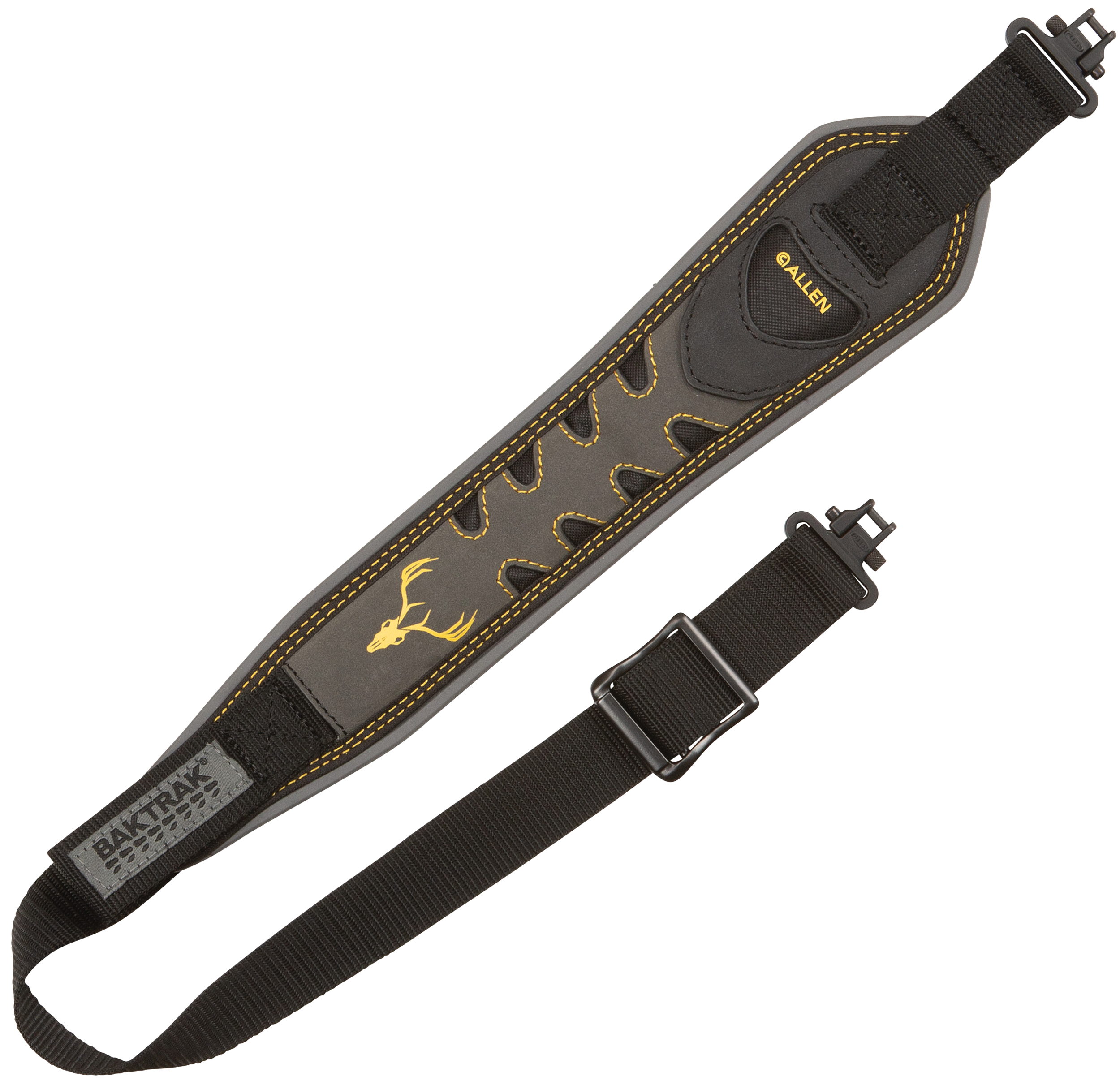 Allen 8357 Aspen BakTrak 2-Point Rifle/Shotgun Sling 28-35 Gray Nubuck Leather w/Swivels