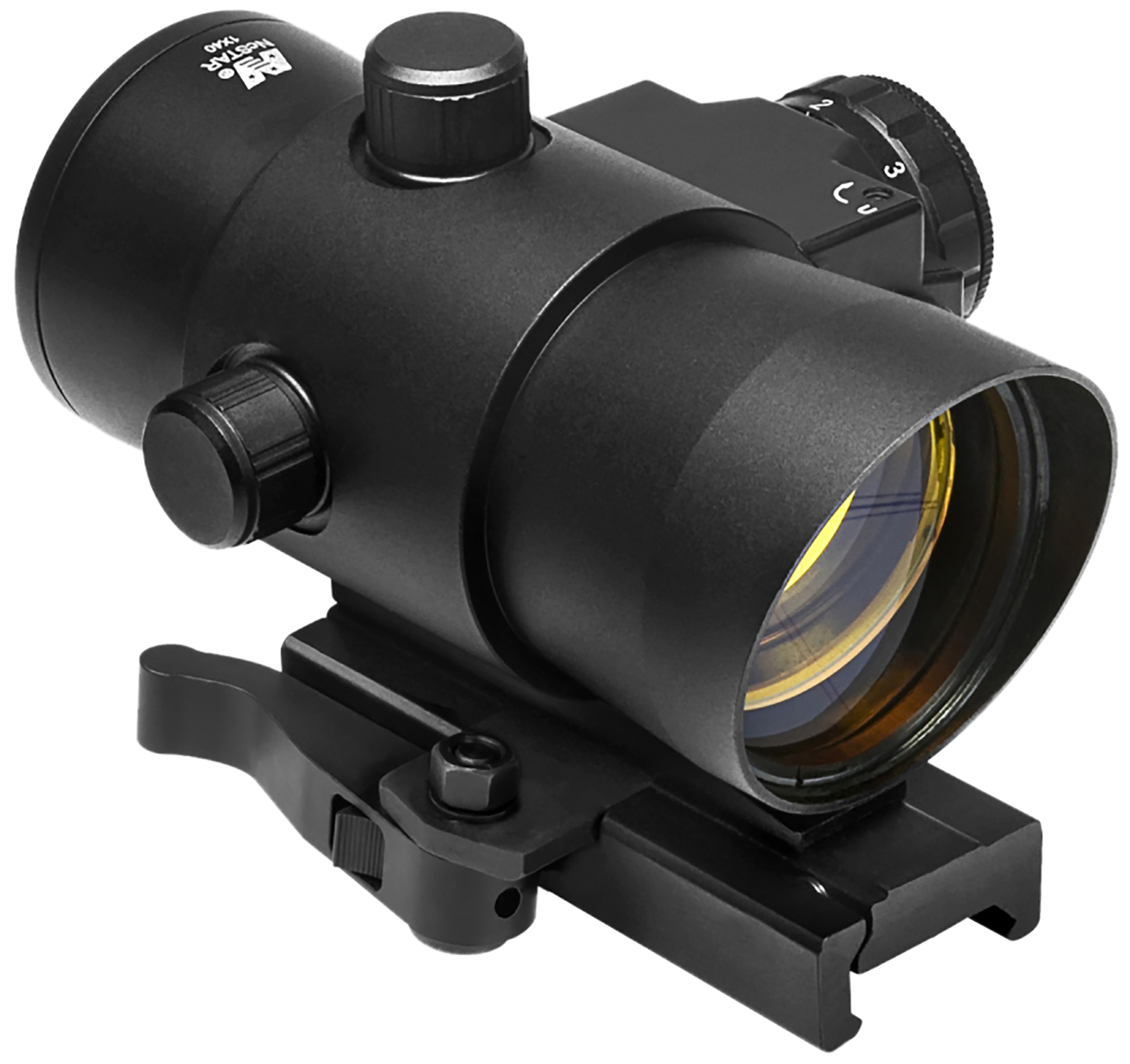 NcStar DLB140R 1x 40mm 3 MOA Red Dot w/ Red Laser Black Anodized