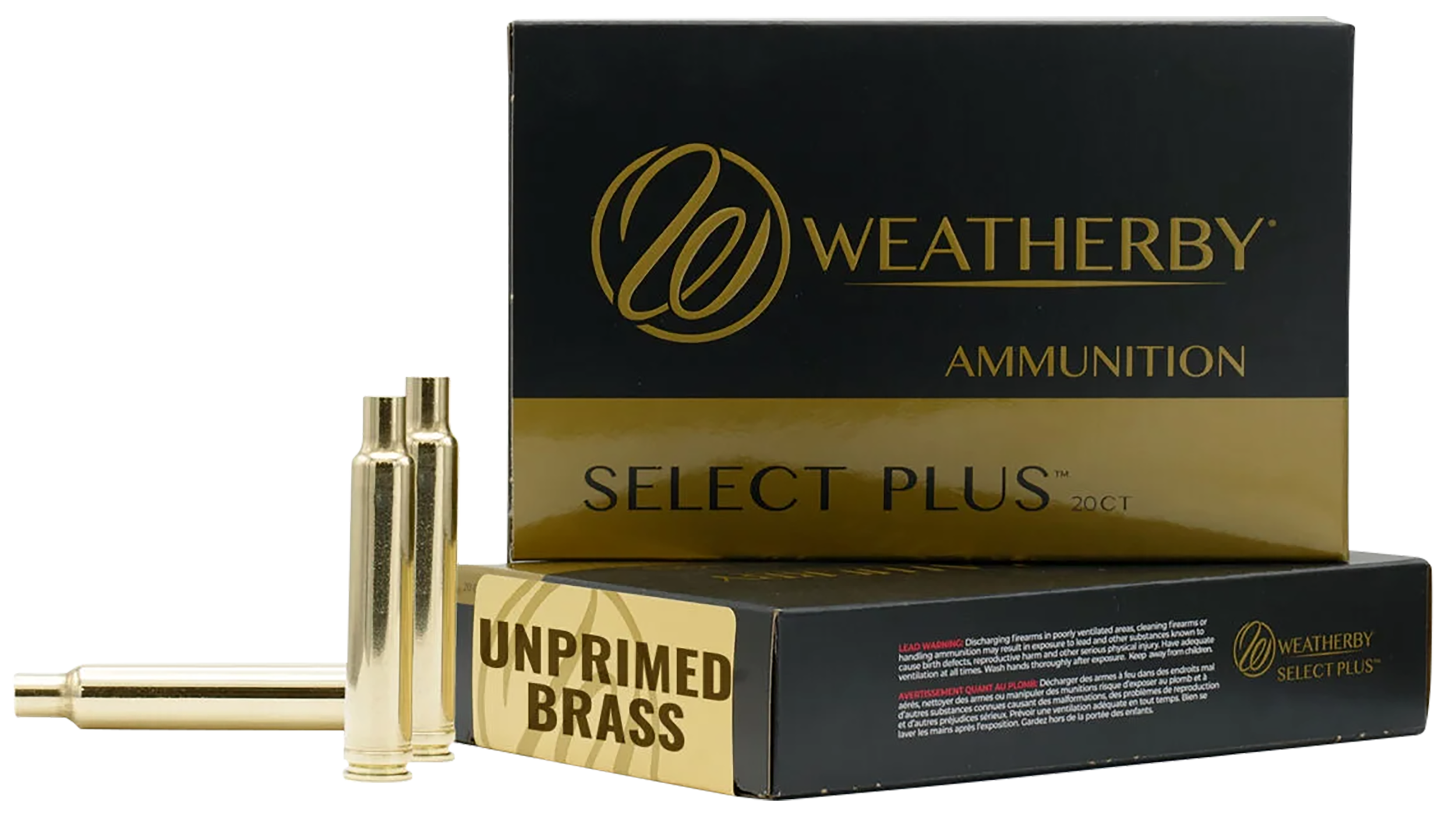 Weatherby BRASS270 Unprimed Brass Cases .270 Wthby Mag 20/Box
