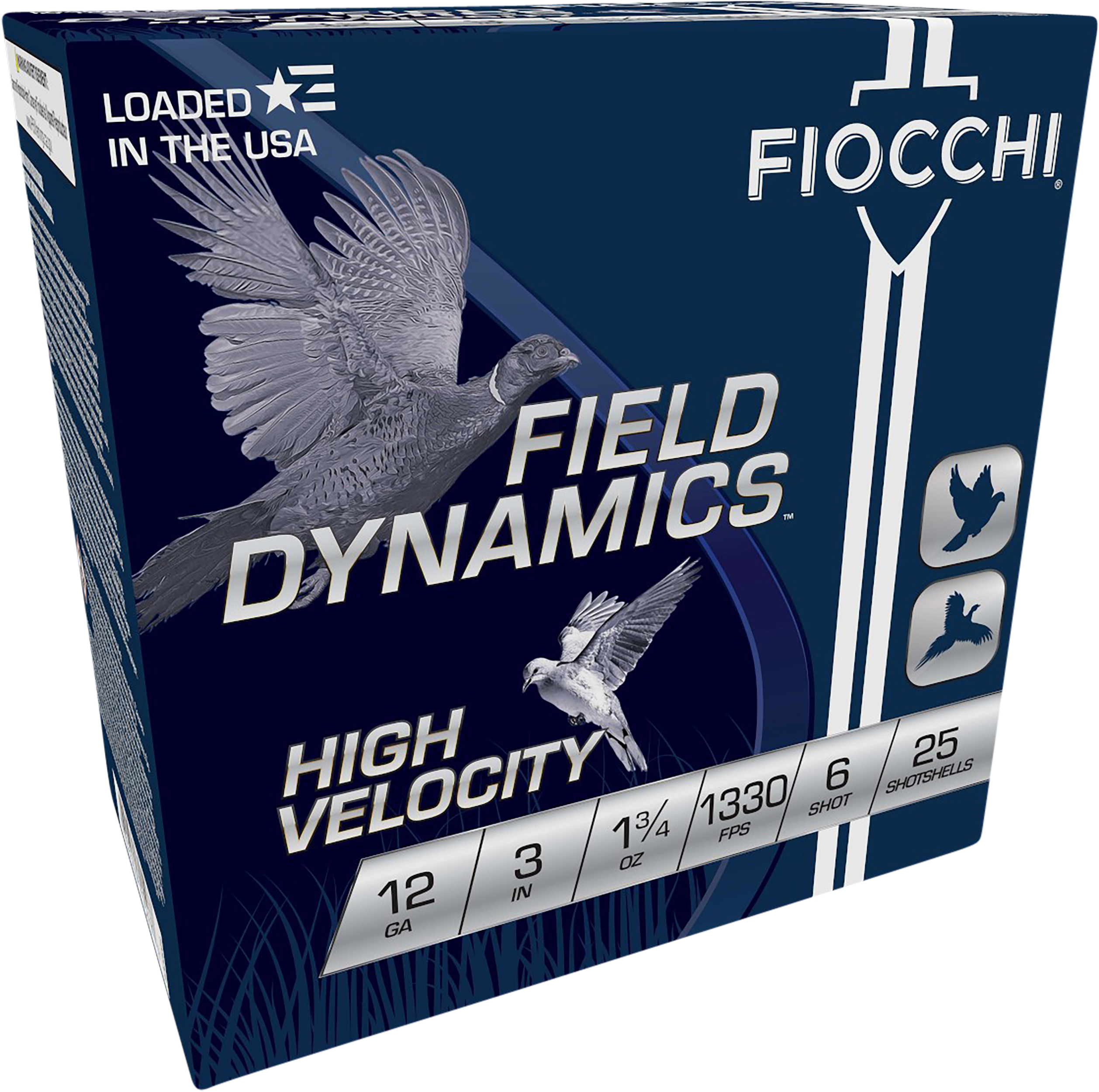Fiocchi Field Dynamics High Velocity 12 Gauge 3" 1-3/4 oz #6 Lead Shot 1330 fps - Box or Case