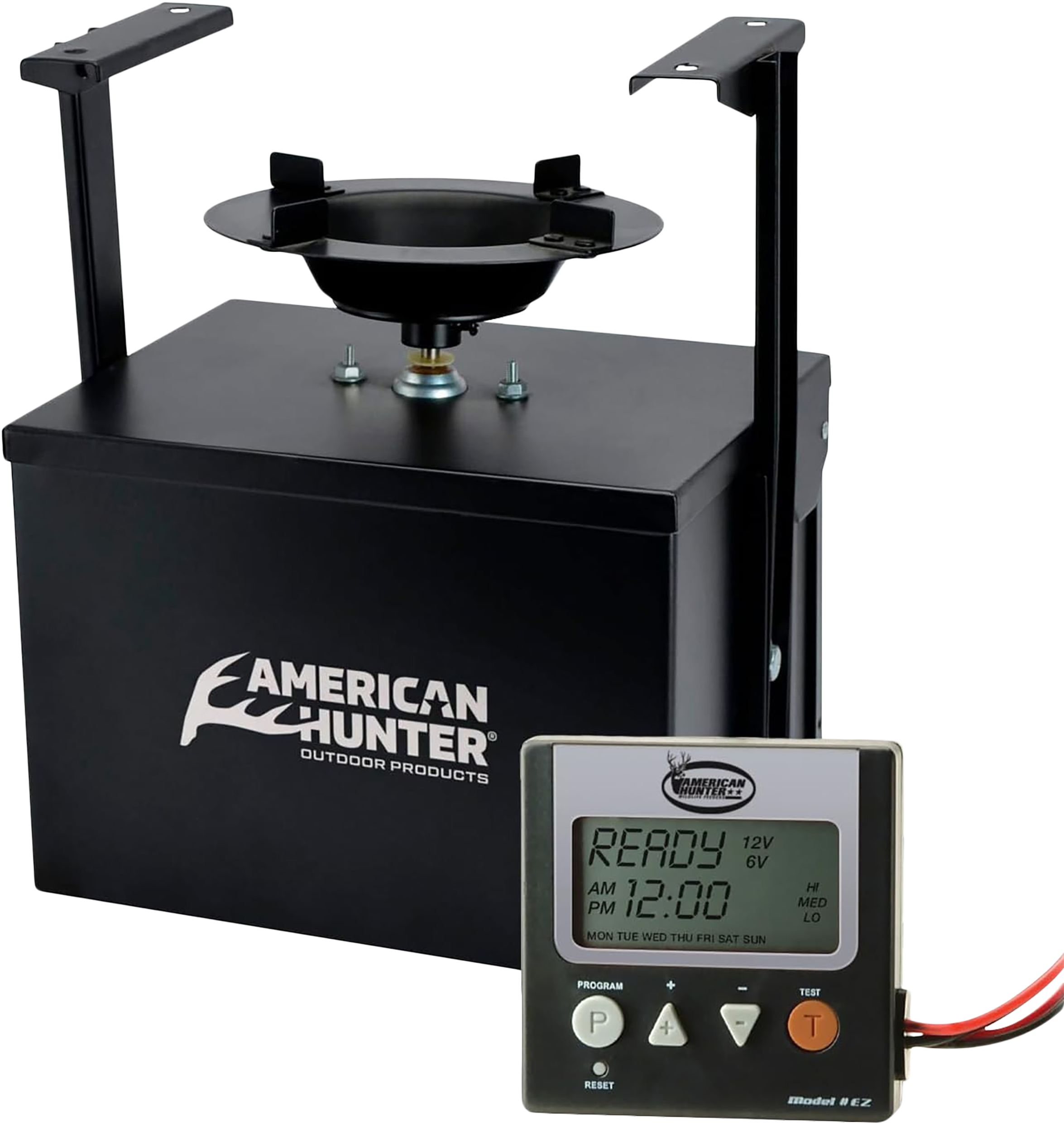 American Hunter 20558 Heavy Duty Spin Feeder Kit 6V/12V Digital Timer 8 Programs