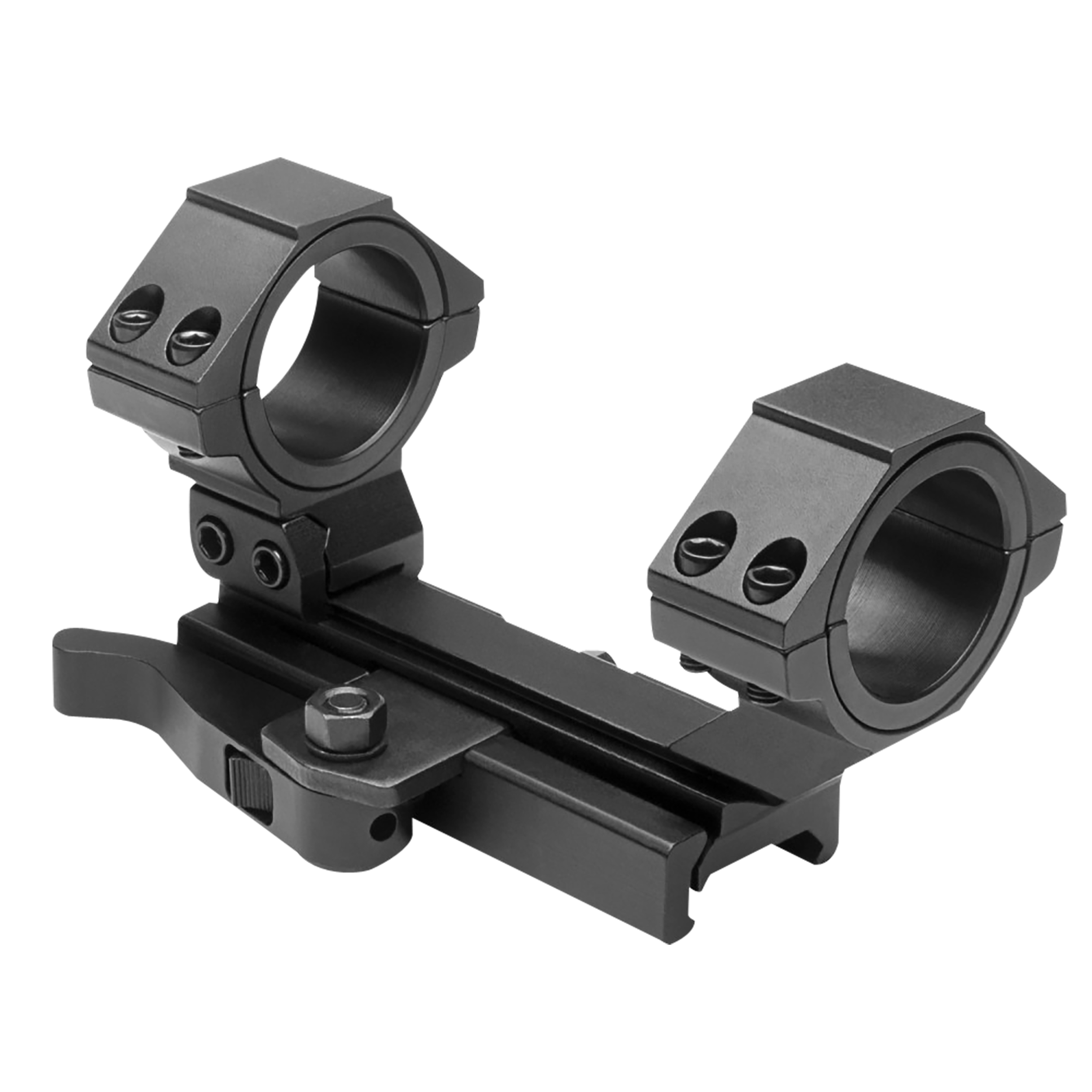 NcSTAR MARCQ AR-15 Adjustable QR Scope Mount/Ring Combo 30mm/1" Black Anodized Aluminum