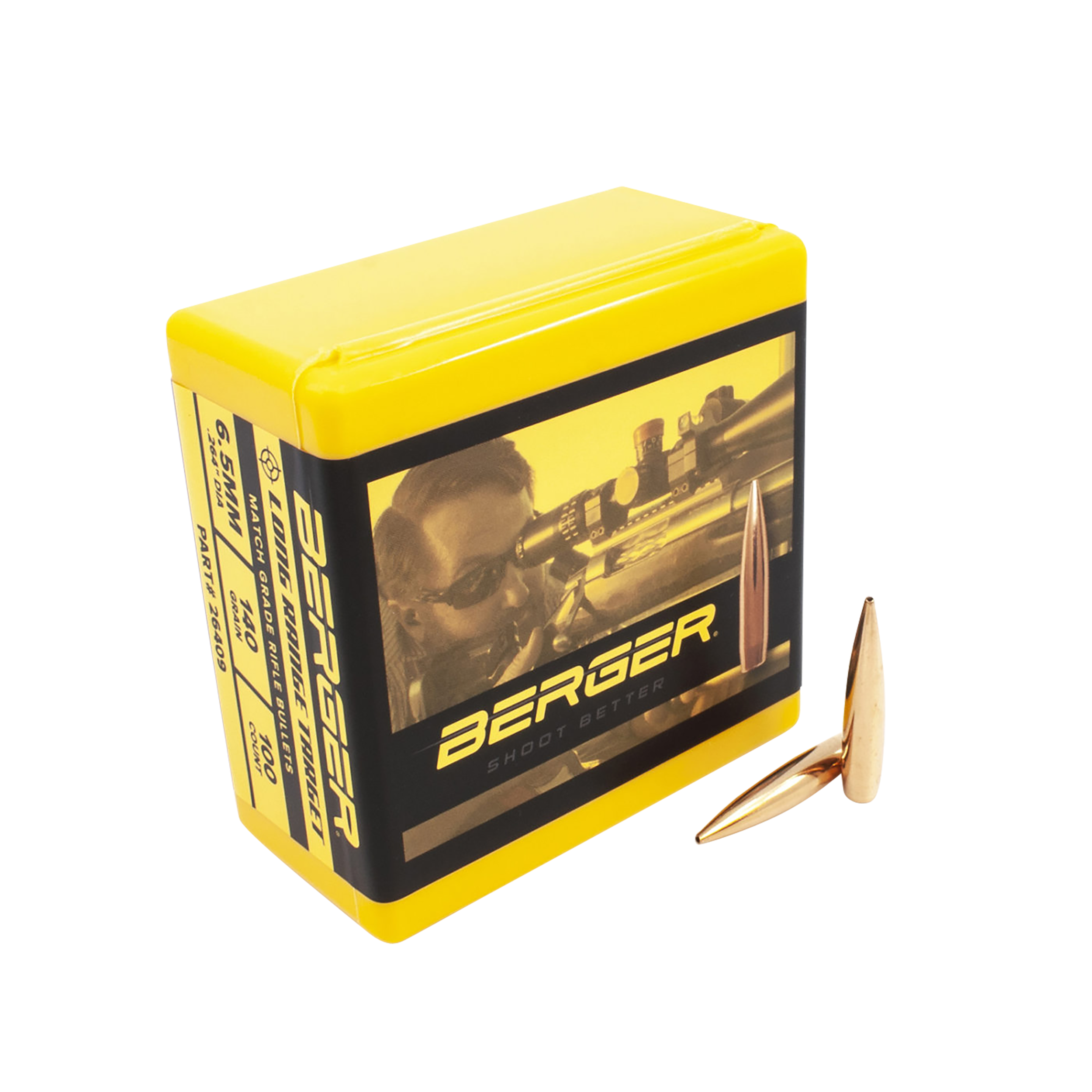 Berger Bullets Target Match Grade 6.5 Creedmoor 140gr Tangent Long Range Boat Tail - 100/Box
