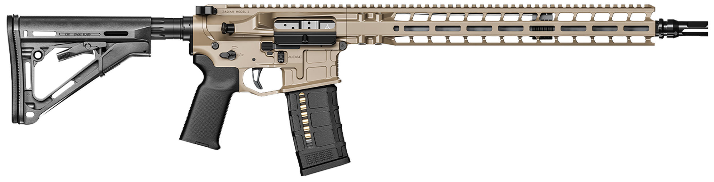 Radian Weapons Model 1 223 Wylde 16" 30+1 Semi-Auto Rifle - Flat Dark Earth