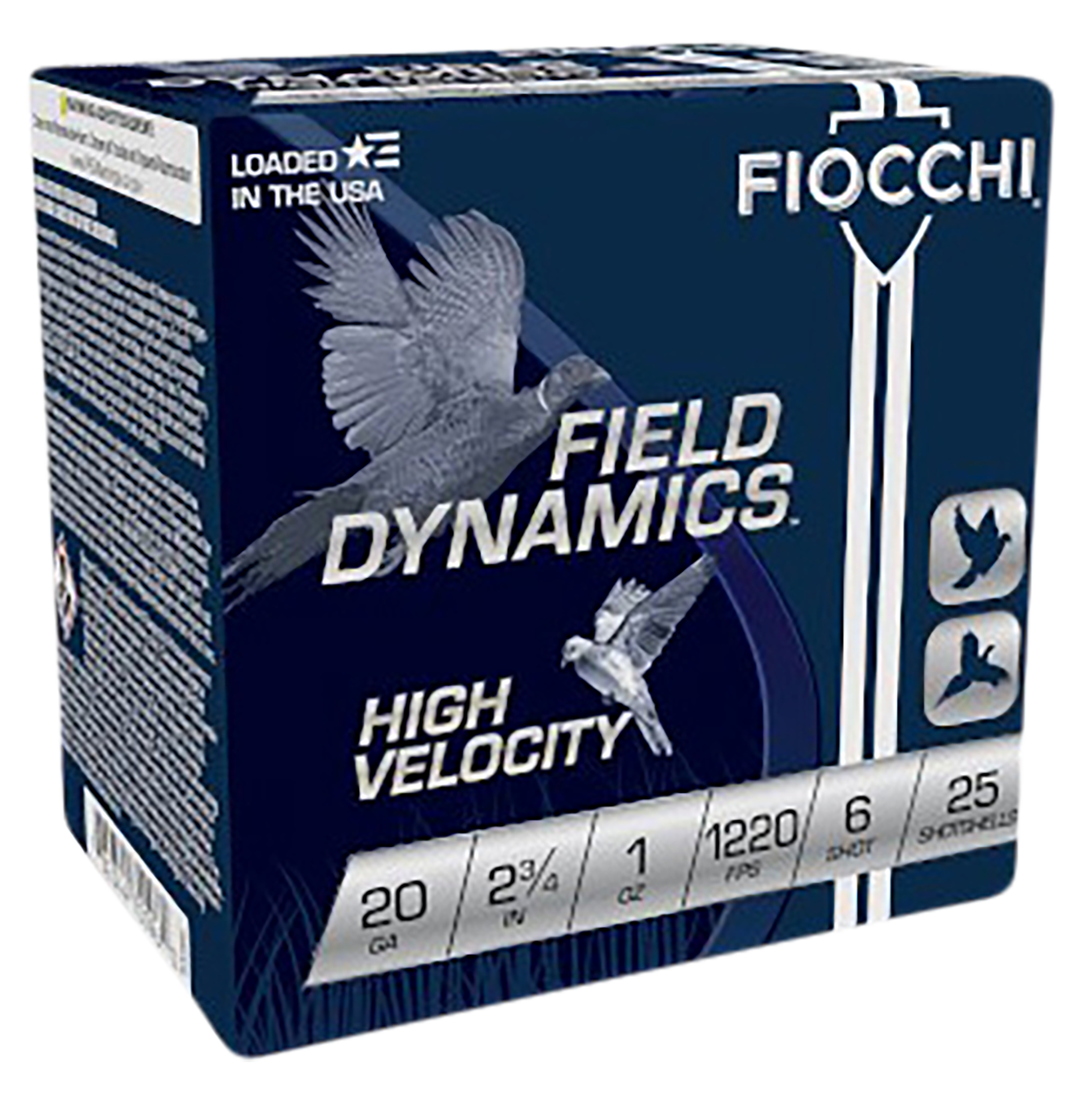 Fiocchi Field Dynamics High Velocity 20 Gauge 2.75" 1oz #6 Shot - Box or Case