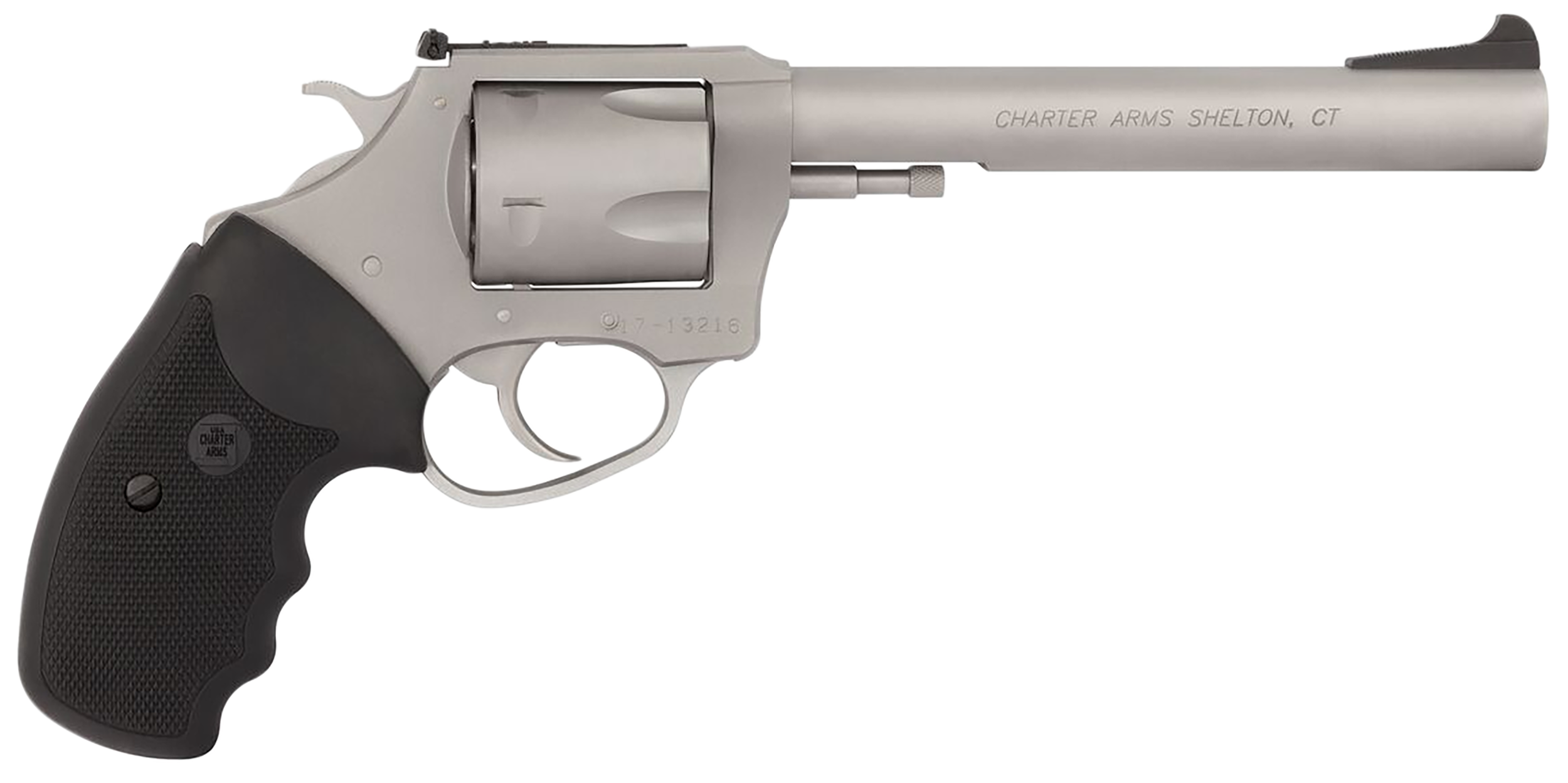 Charter Arms Pitbull 9mm Luger 6" 5rd DA/SA Revolver - Matte Stainless