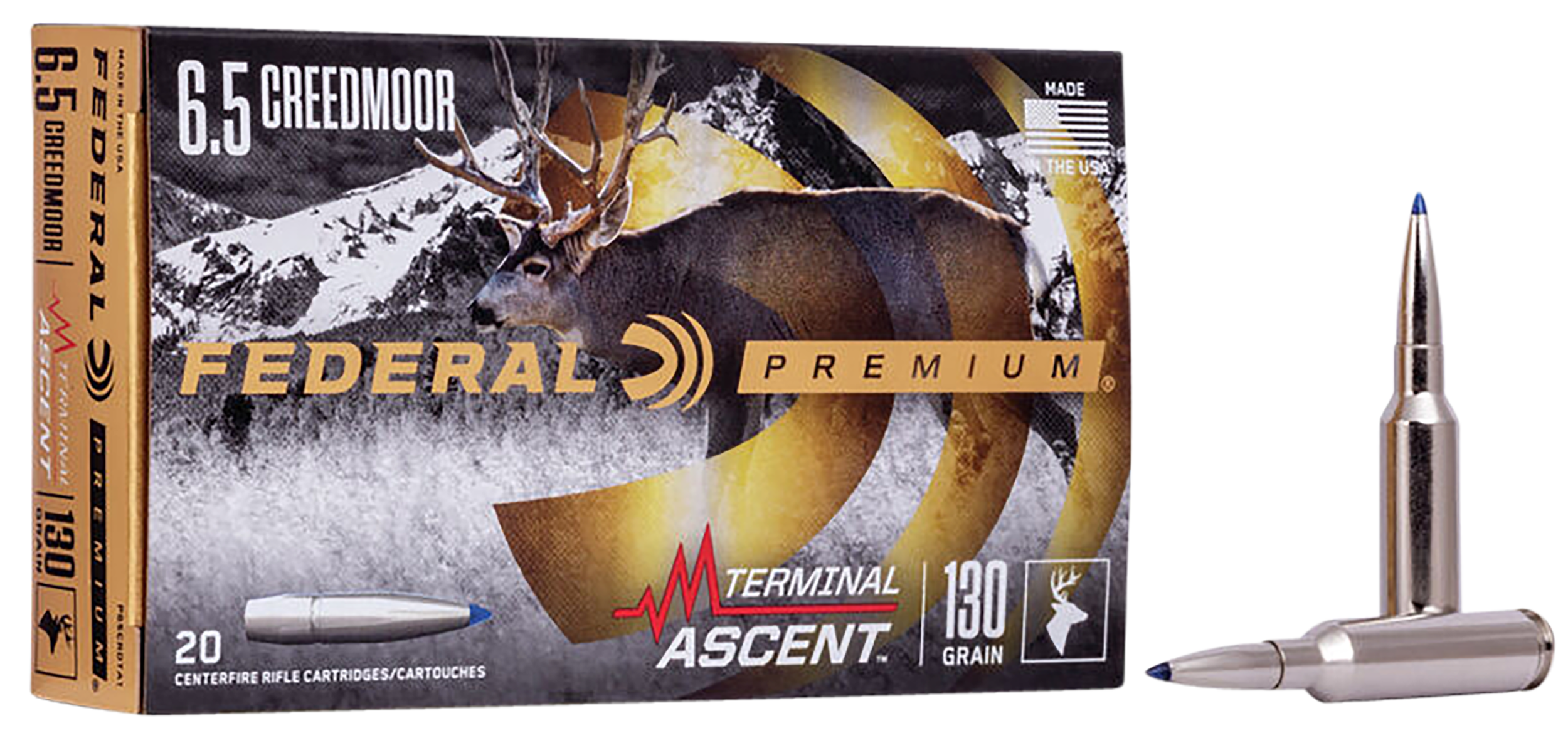 Federal Premium Terminal Ascent 6.5 Creedmoor 130gr 20rd - Box or Case