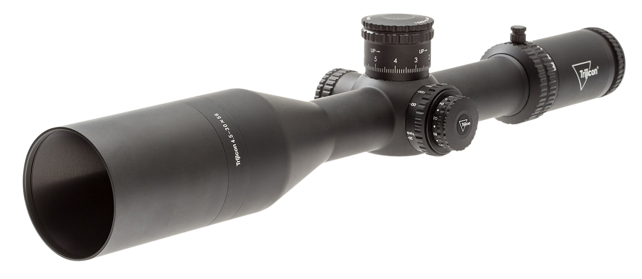 Trijicon Tenmile 4.5-30x56mm 34mm Tube FFP LED Illuminated Red/Green MRAD Precision Tree Riflescope - Matte Black