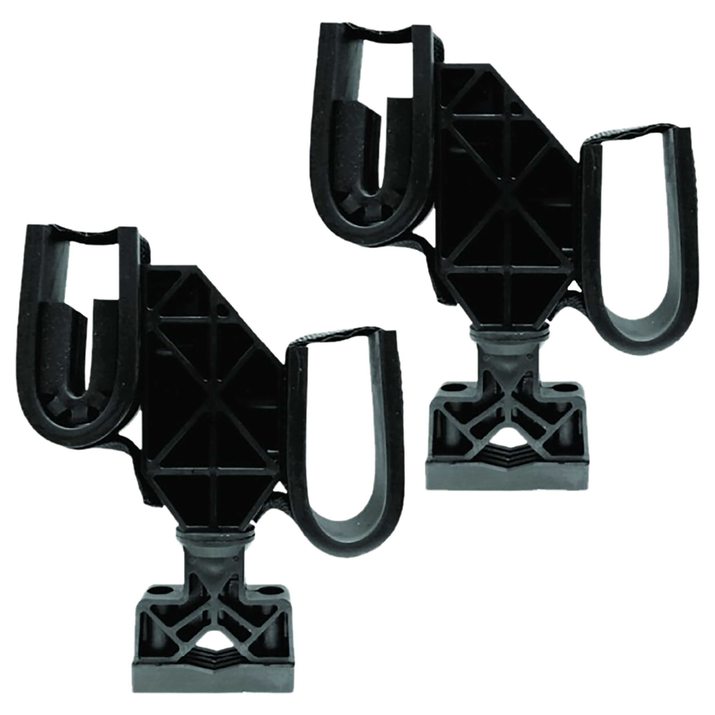 Rugged Gear 10200 ATV Mount Rifle/Shotgun Black Nylon Double Hook