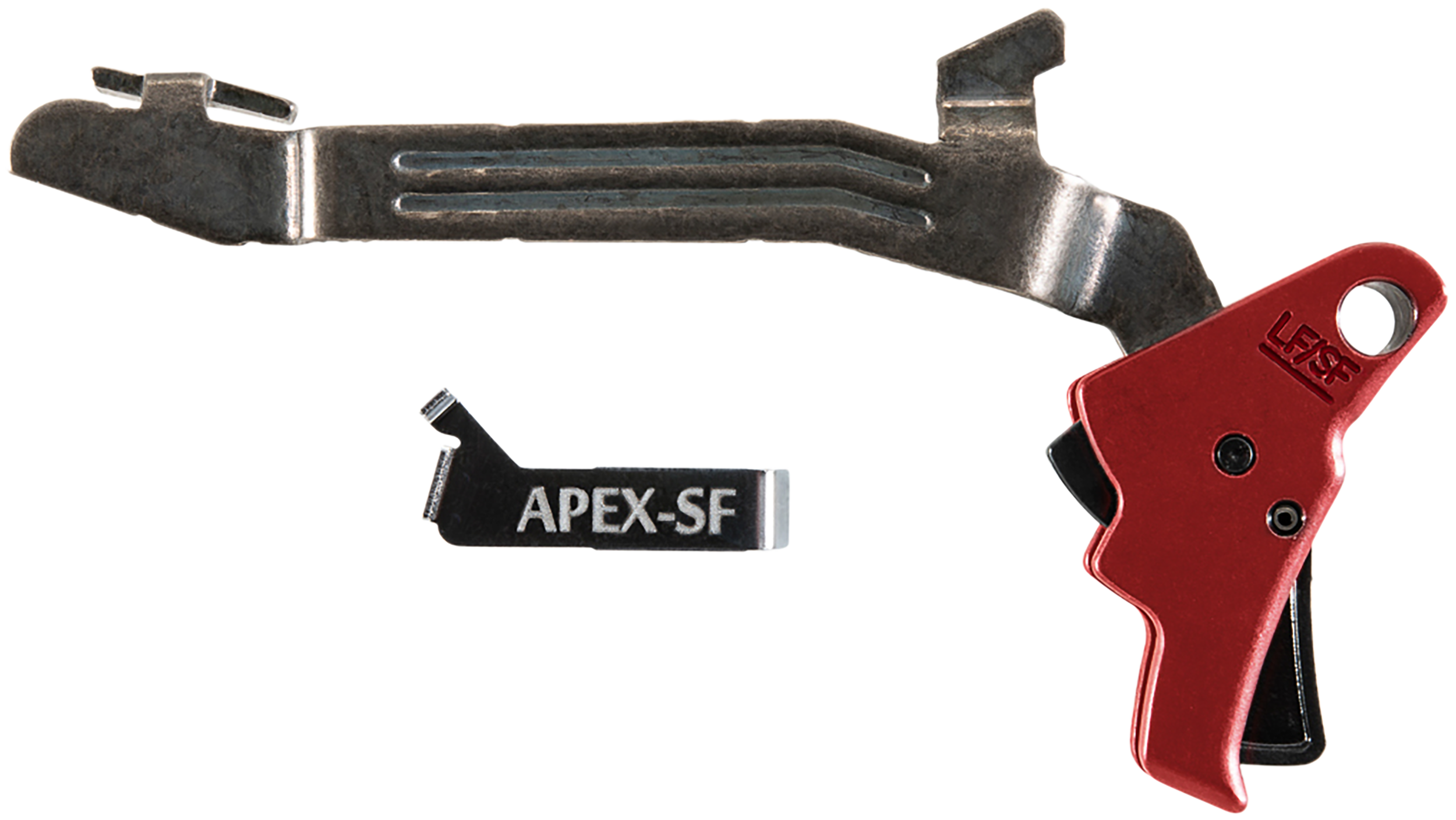 Apex Tactical Specialties 102157 Action Enhancement Black/Red Polymer Drop-In Trigger Kit for Glock 43/43X/48 - Right Hand