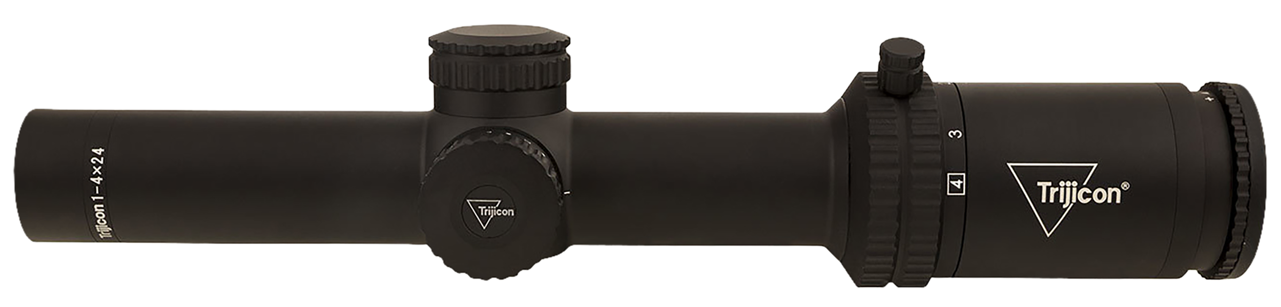 Trijicon Credo 1-4x24mm 30mm Tube LED Illuminated Green MRAD Ranging Riflescope - Matte Black