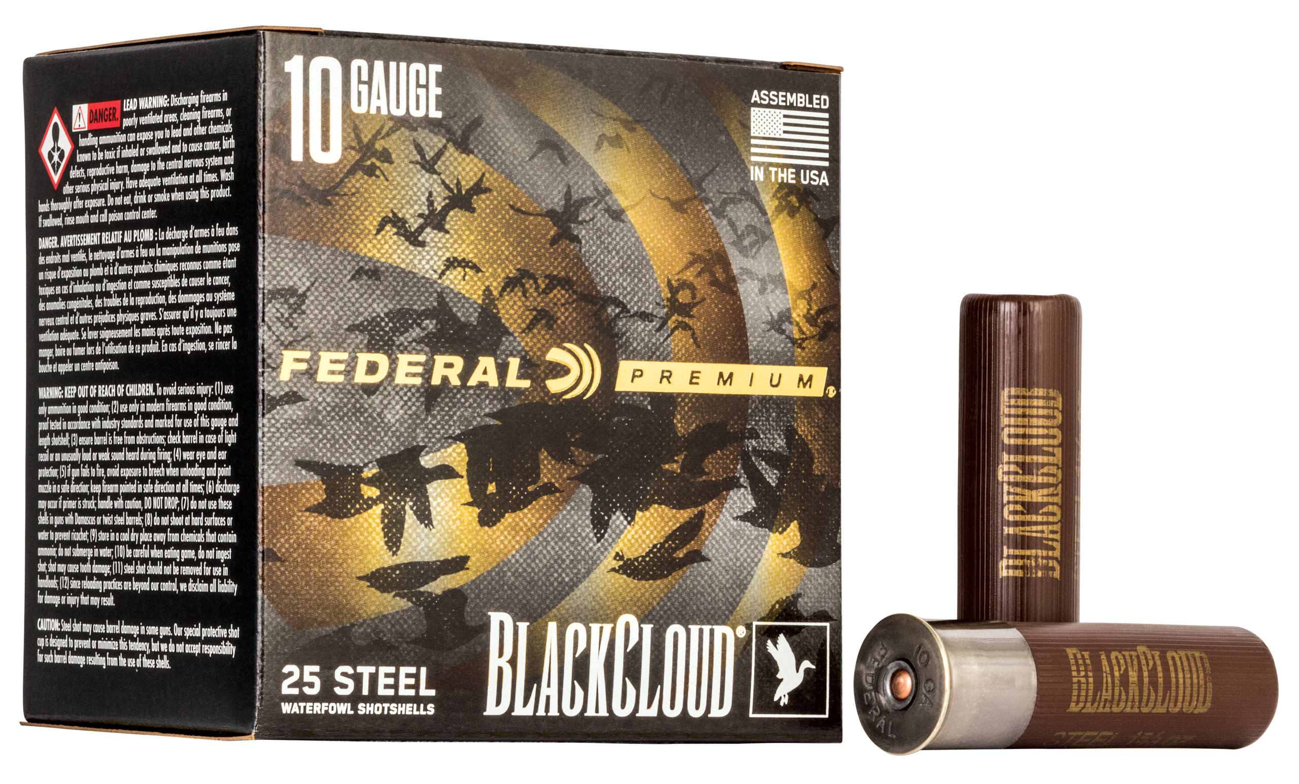 Federal Black Cloud FS Steel 10 Gauge 3.5" 1 5/8 oz BB Shot 25 Rd - Box or Case