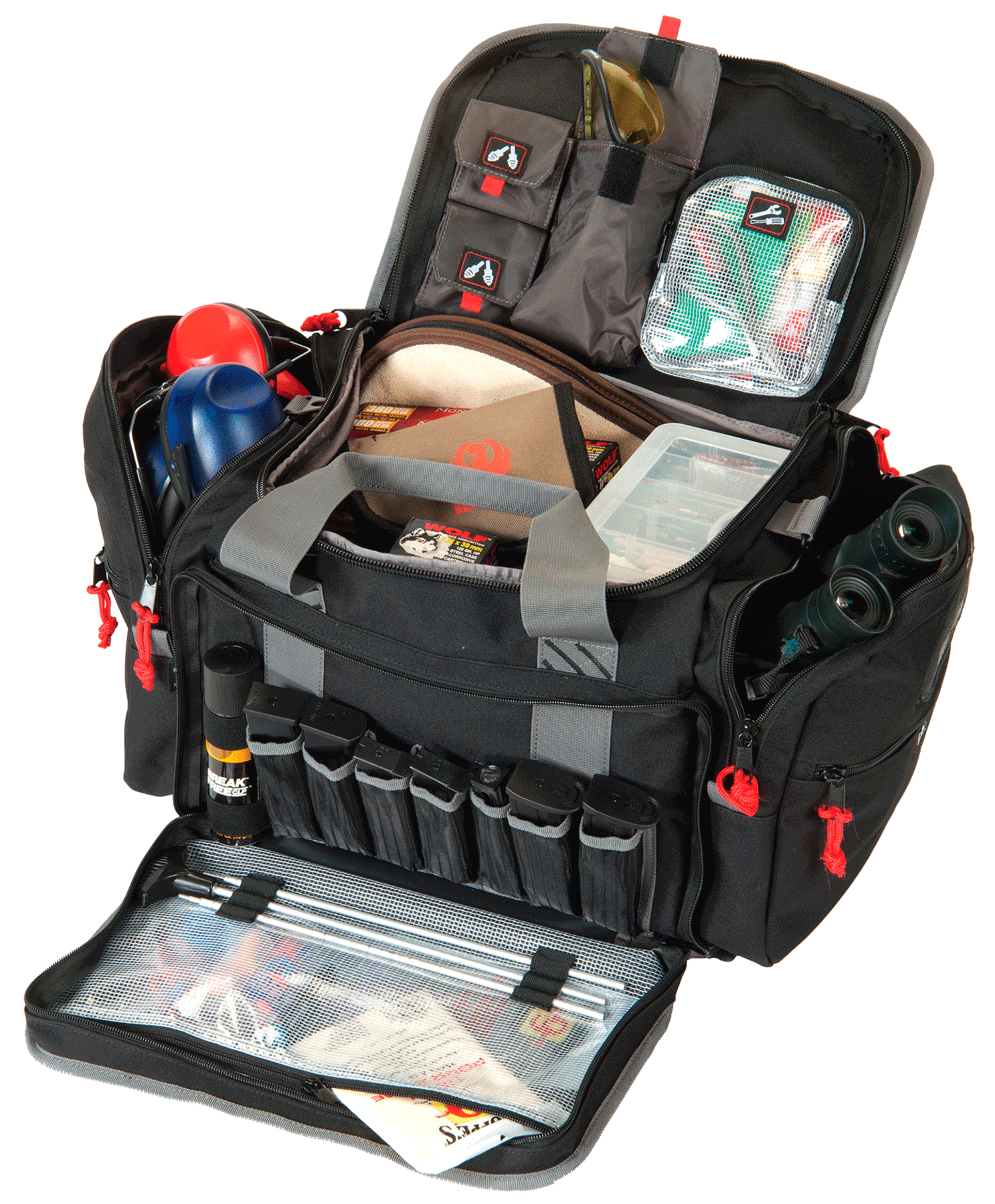 G Outdoors GPS 2014LRB Large Range Bag Black Nylon - Holds 5+ Handguns
