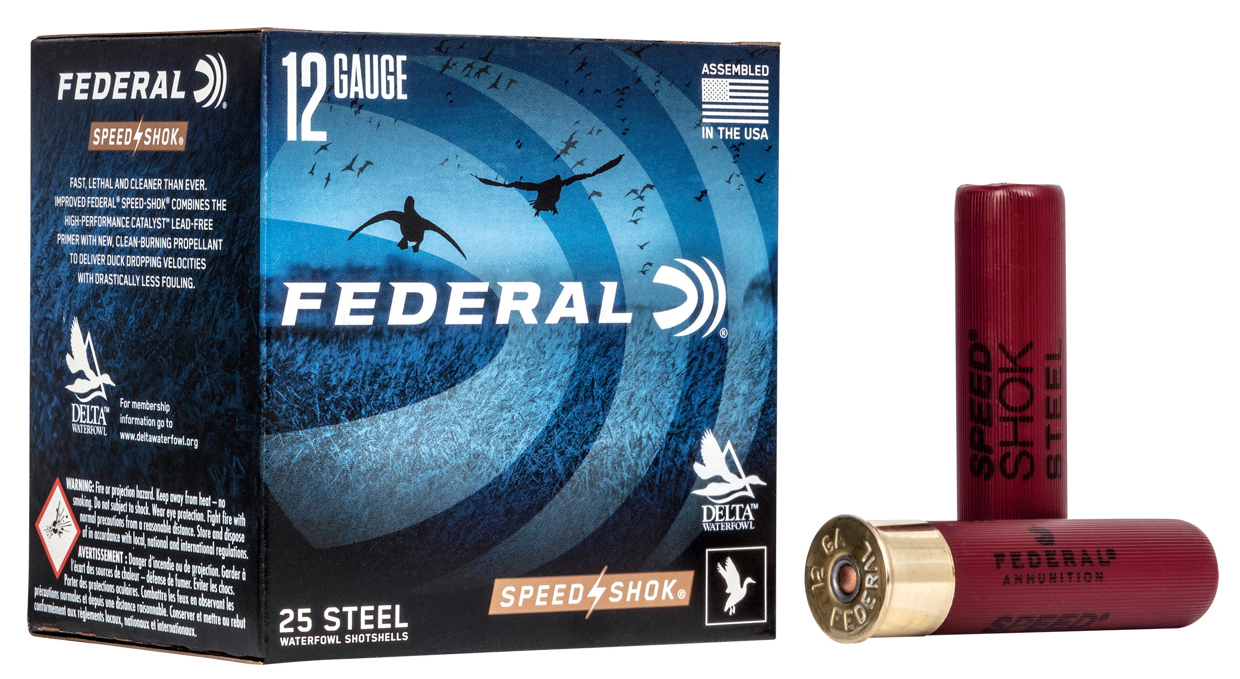 Federal Speed-Shok 12 Gauge 3.50" 1-3/8 oz #3 Shot 25 Rd - Box or Case
