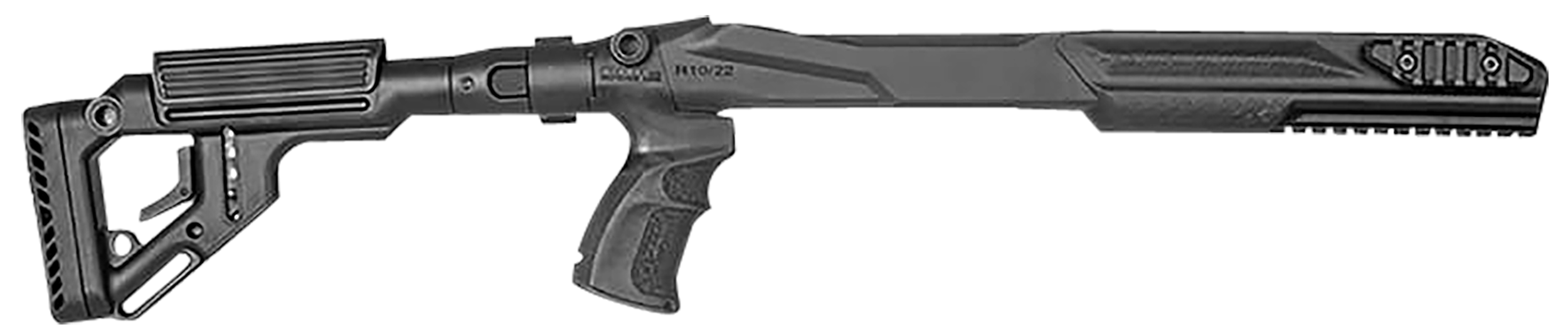 FAB Defense UAS-R Precision Stock Conversion Kit Ruger 10/22 Left-Side Folding w/Adjustable Cheekrest - Matte Black