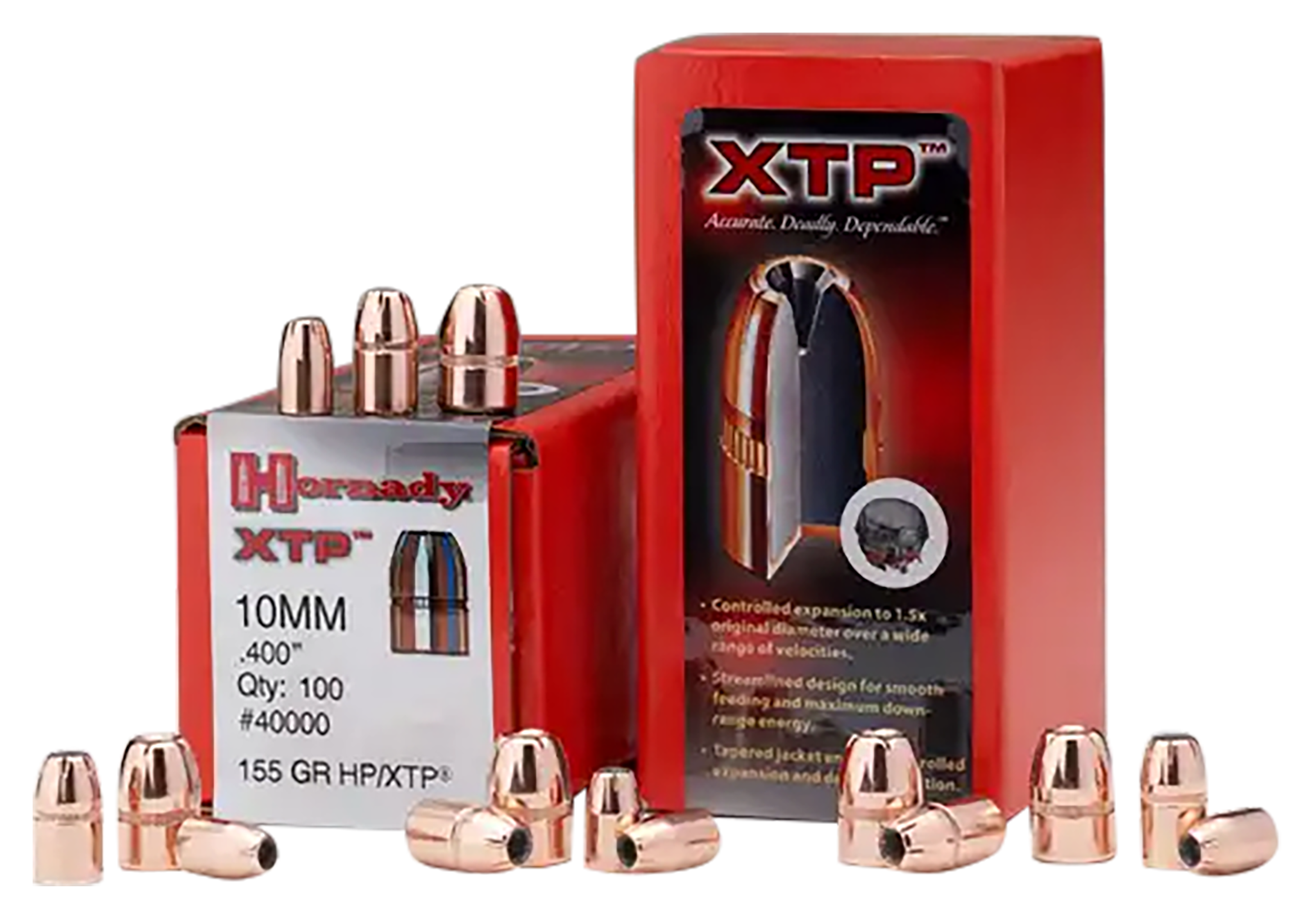 Hornady XTP 45 Cal .451 200 gr Hollow Point Reloading Bullets - 100 Per Box