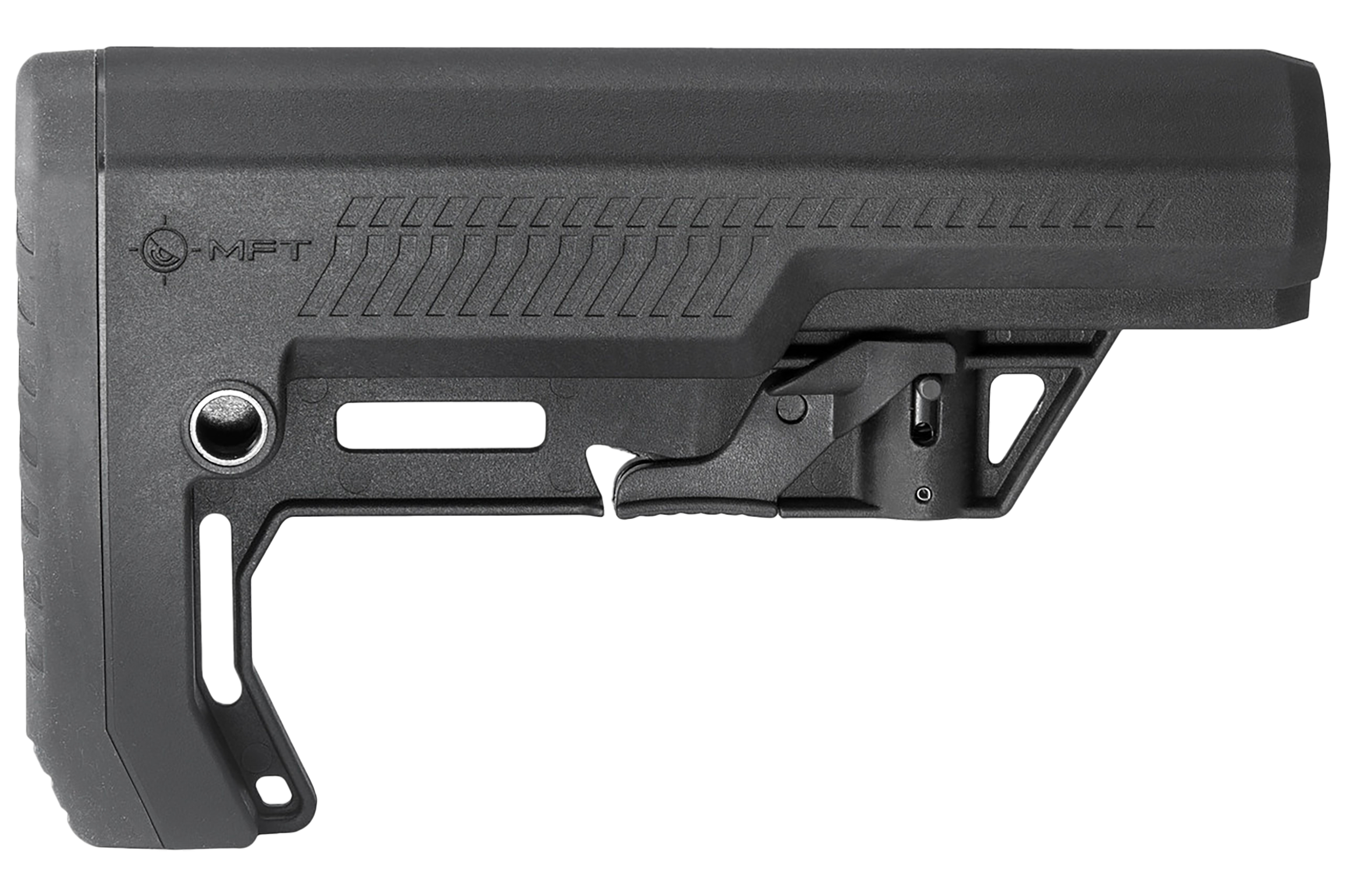 Mission First Tactical Battlelink Extreme Duty Minimalist Stock Collapsible Black Synthetic for AR-15/M16/M4 - Mil-Spec Tube (Not Included)