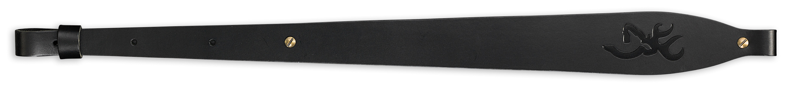 Browning Big Buckmark 25"-35" Black Leather Adjustable Rifle Sling