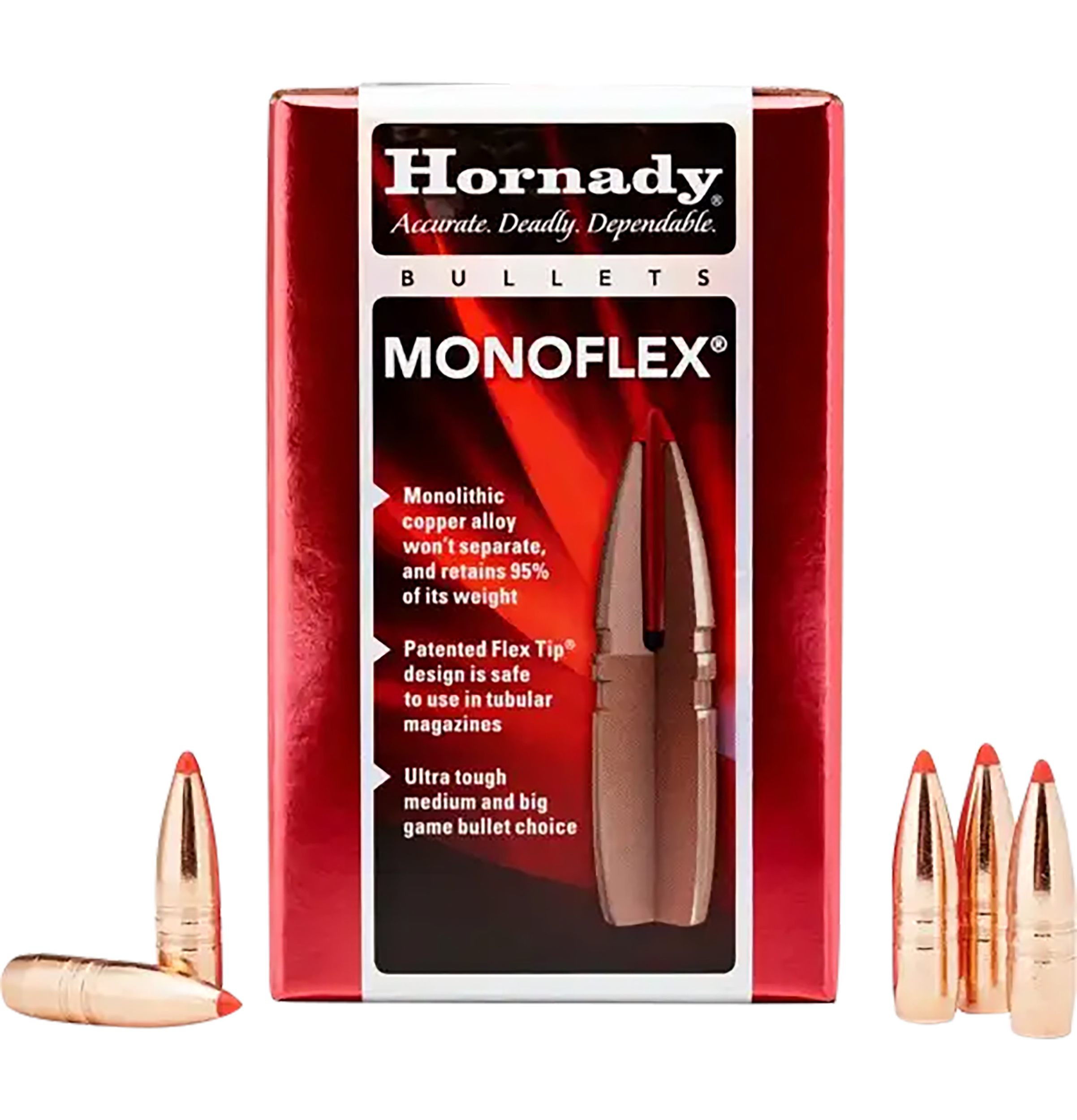 Hornady MonoFlex 30 Cal .308 140 gr Reloading Bullets - 50 Per Box