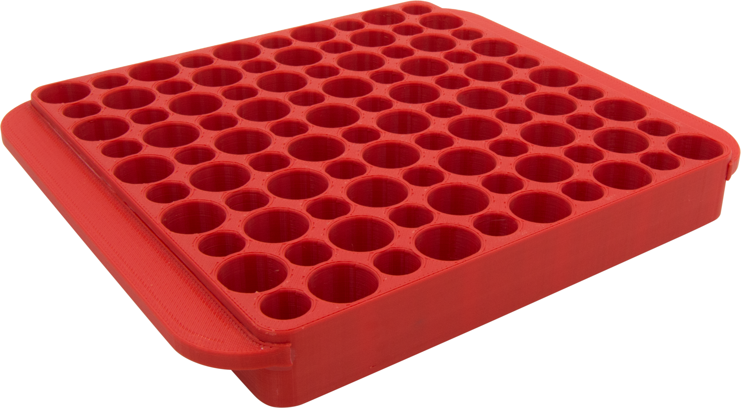 Hornady Magnum Reloading Block Multi-Caliber Plastic 50-Round Red