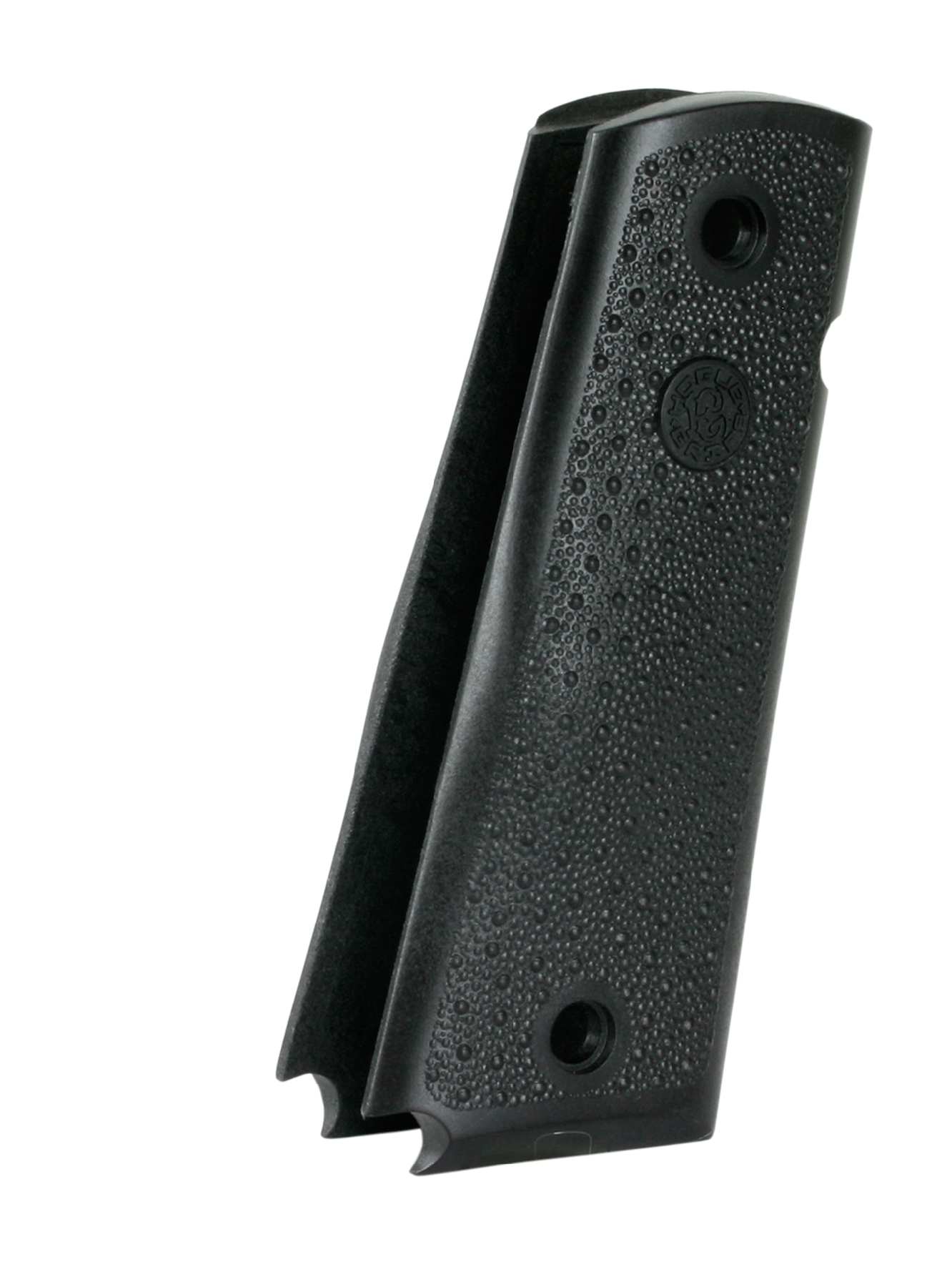 Hogue OverMolded 1911 Govt Grip Panels Cobblestone w/Palm Swells