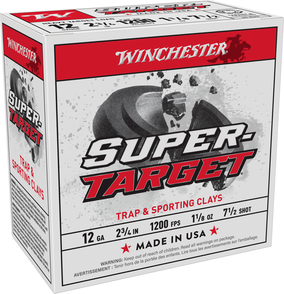 Winchester Ammo Super-Target Heavy 12 Gauge 2.75" 1 1/8oz #7.5 Lead Shot 1200 fps 25 Rd - Box or Case