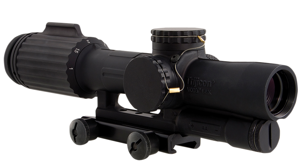 Trijicon 1600004 VCOG 1-6x24mm LED Red Segmented Circle/Crosshair .308/175gr Riflescope w/TA51 Mount