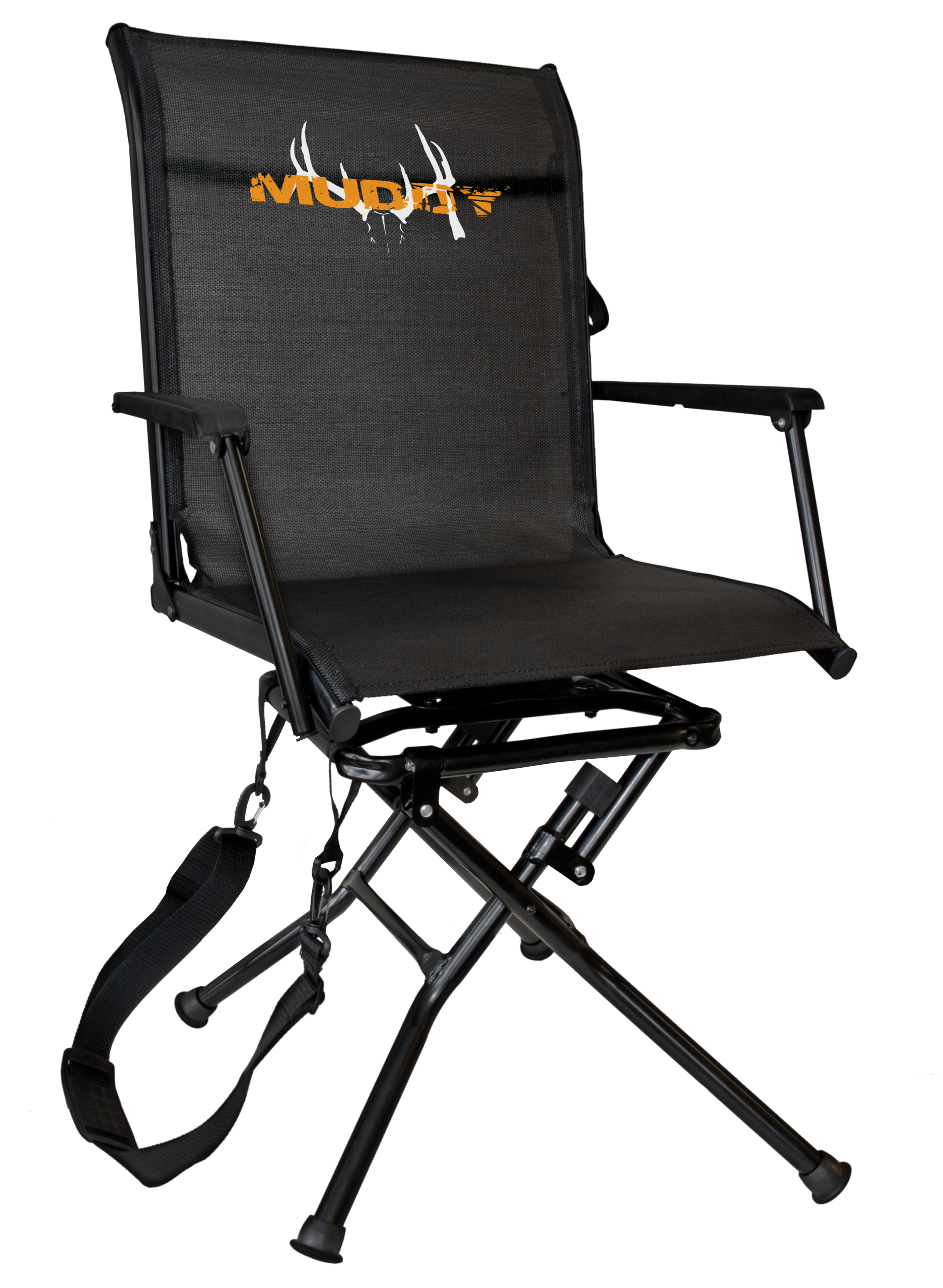 Muddy Swivel-Ease XT Ground Seat - Black Steel Folding Chair