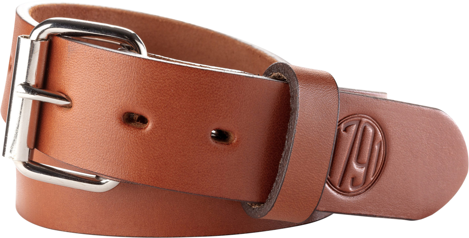 1791 Gunleather BLT-01 Gun Belt Classic Brown Leather 46/50 1.50" Buckle