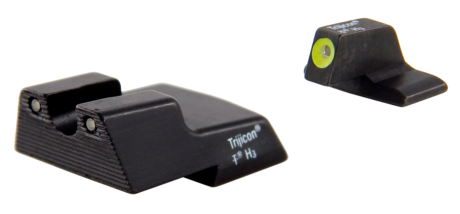 Trijicon HD Night Sights Green Tritium Yellow Outline Front / Black Outline Rear - H&K .45C / .45C Tactical / P30 / P30L
