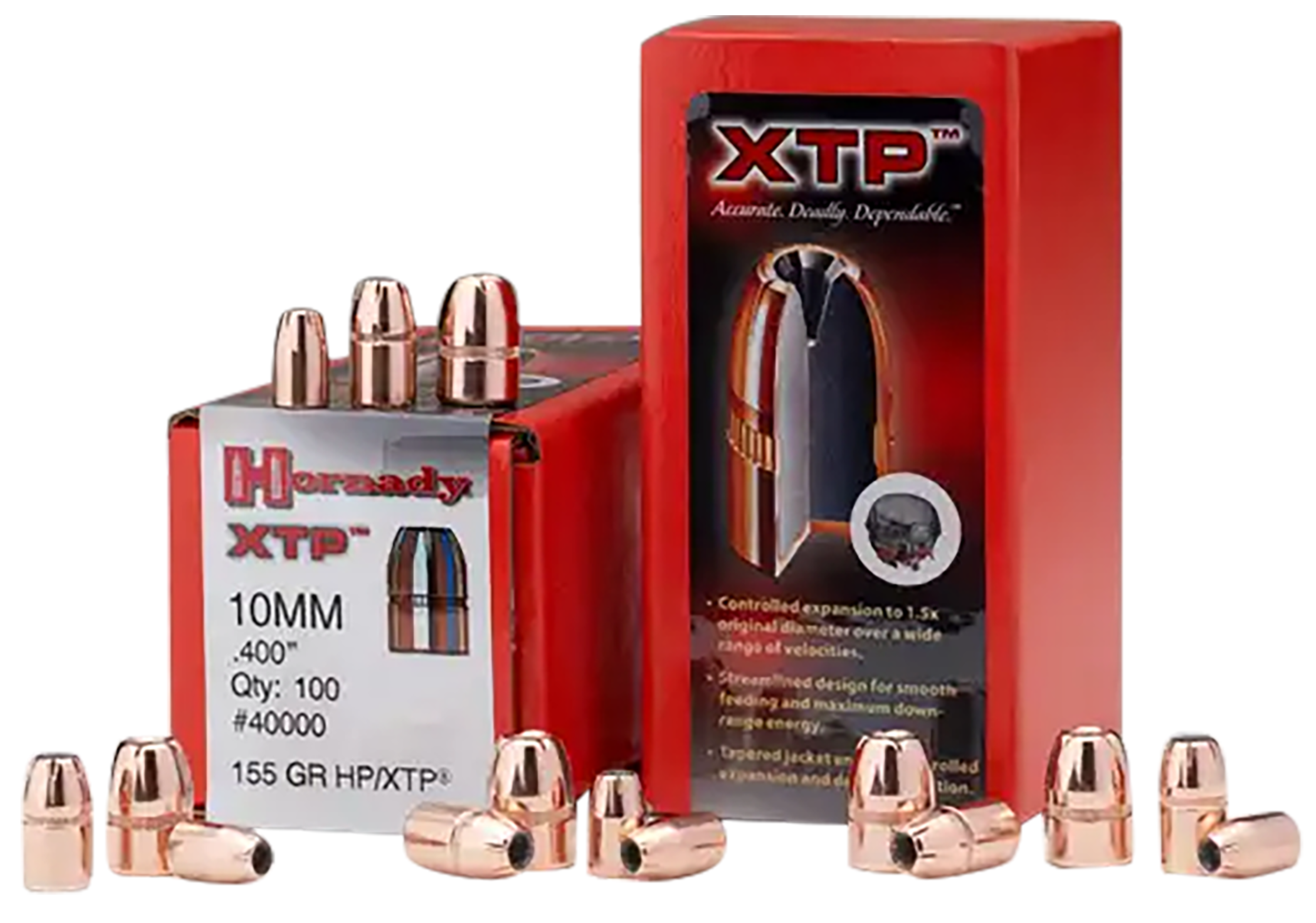 Hornady XTP 44 Cal .430 180 gr Hollow Point Reloading Bullets - 100/Box