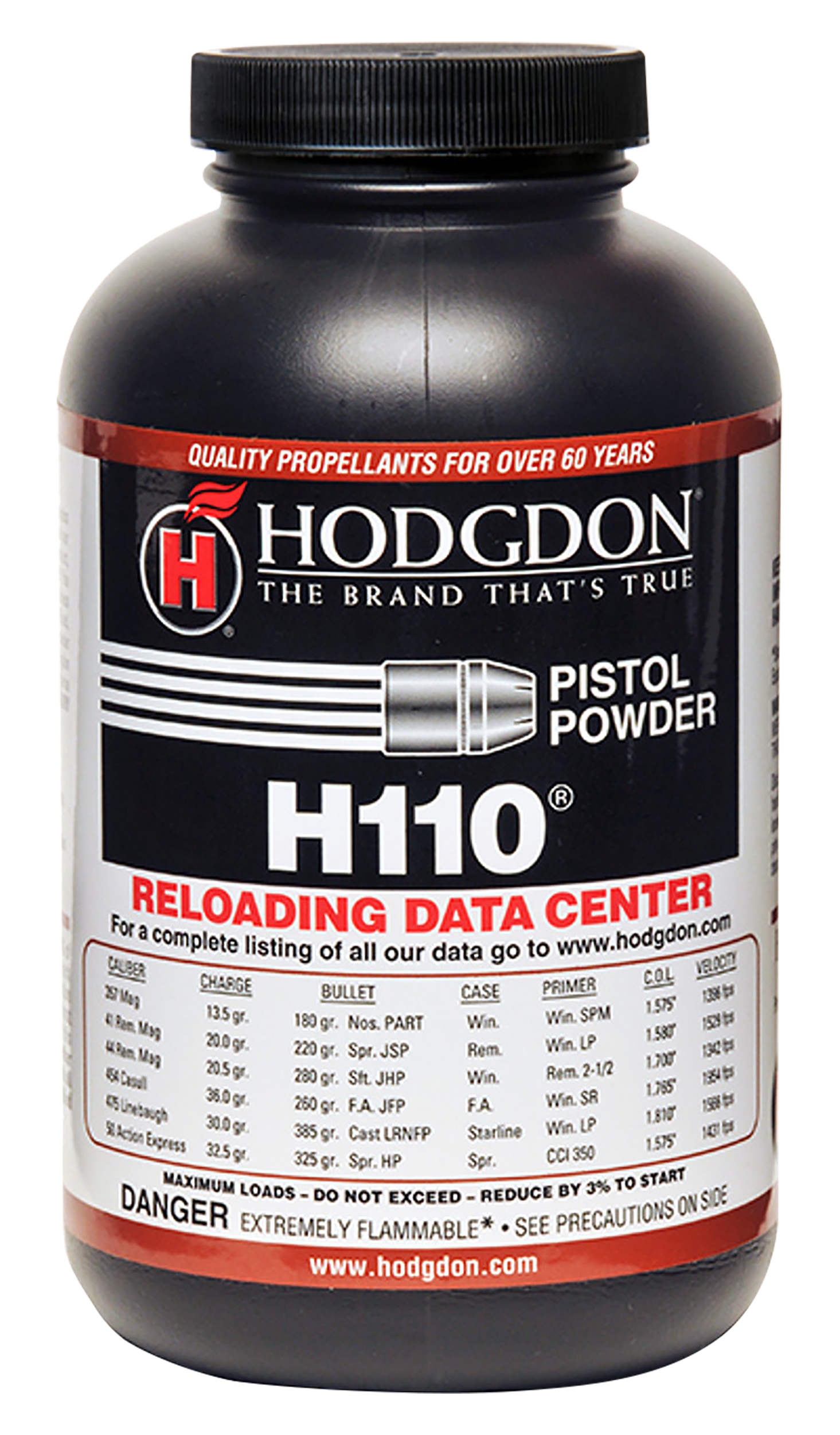 Hodgdon H110 Spherical Smokeless Pistol/Shotgun Powder 1 lb