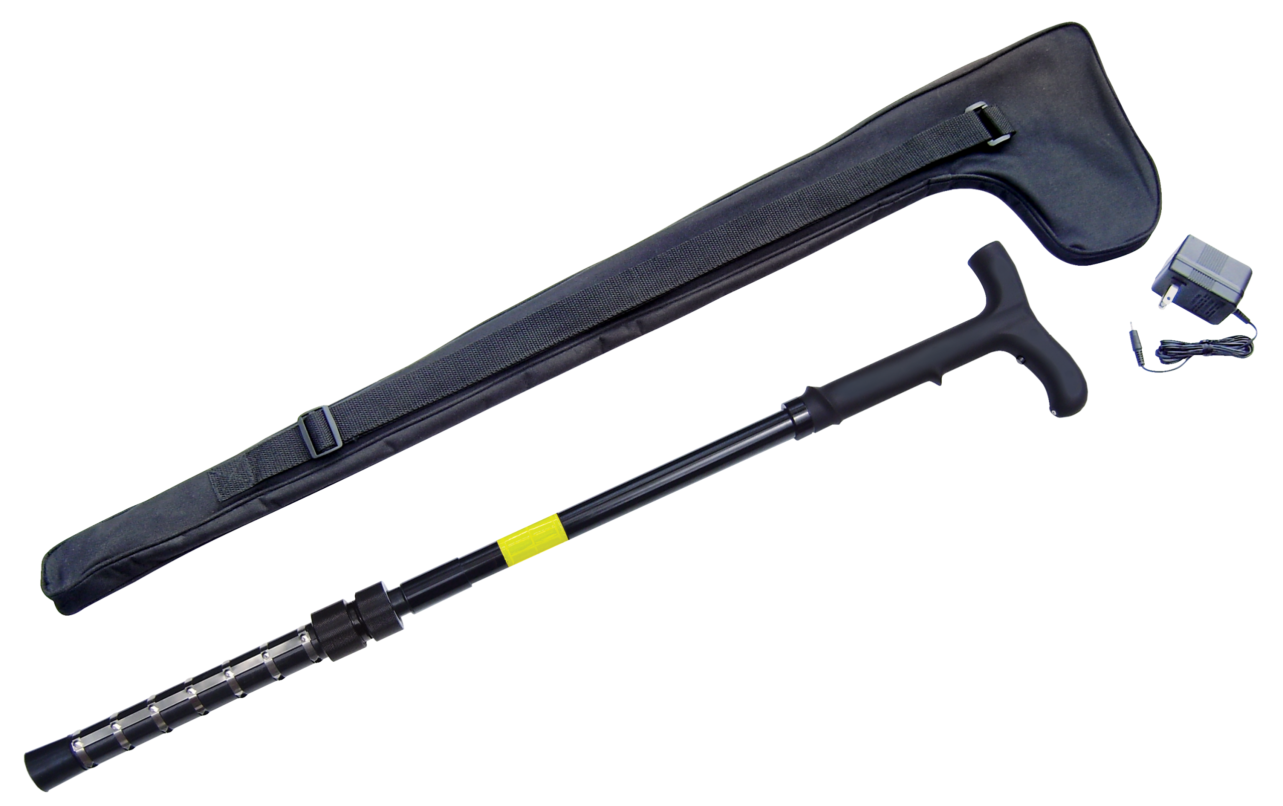 Zap Stun Cane with Light 32-36" 1 Million Volt Black Adjustable Walking Cane