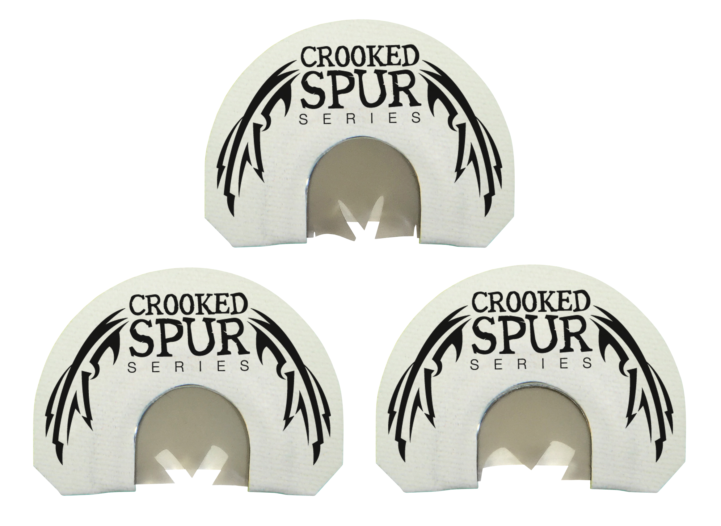 Foxpro Crooked Spur Ghost Spur Combo Diaphragm Turkey Call - Triple Prophylactic Reeds