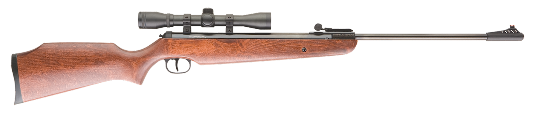 RWS Umarex Ruger Air Hawk .177 Pellet 18.7" 1-Rd Spring Piston Break Barrel Air Rifle - Combo w/ 4x32 Scope