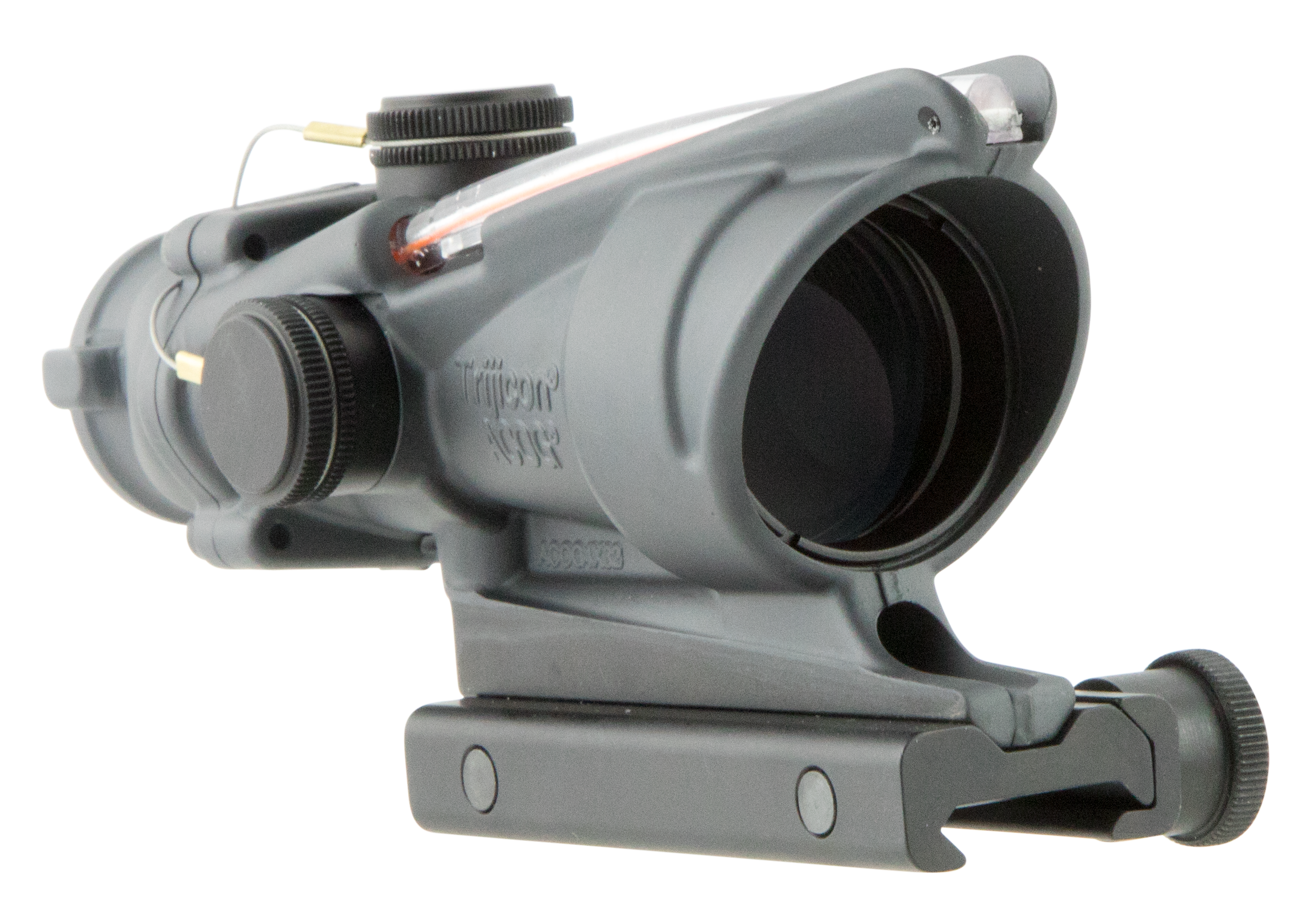 Trijicon 100308 ACOG 4x 32mm Illuminated Red Chevron .223/5.56 BDC Riflescope - Sniper Gray