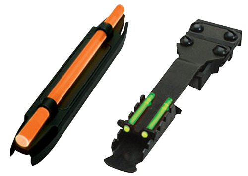 HiViz C3002 C-Series Magnetic Turkey/Deer Shotgun Sight Set - Orange Front / Green Rear LitePipes