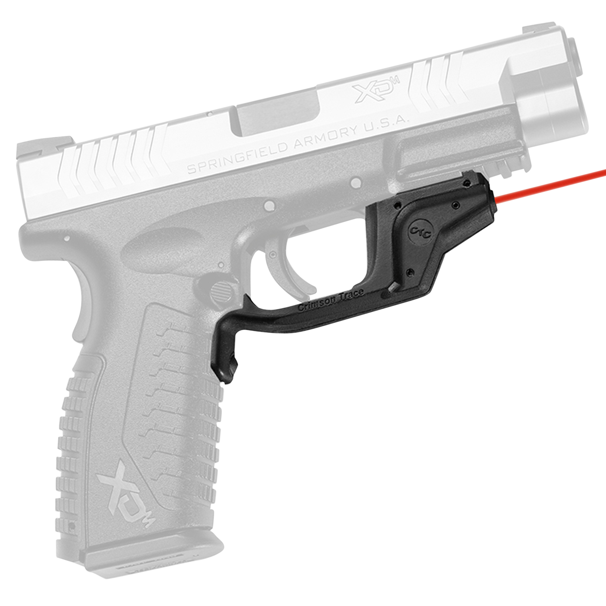 Crimson Trace LG-448 Laserguard Red Laser Sight for Springfield XD/XD(M) Black Polymer