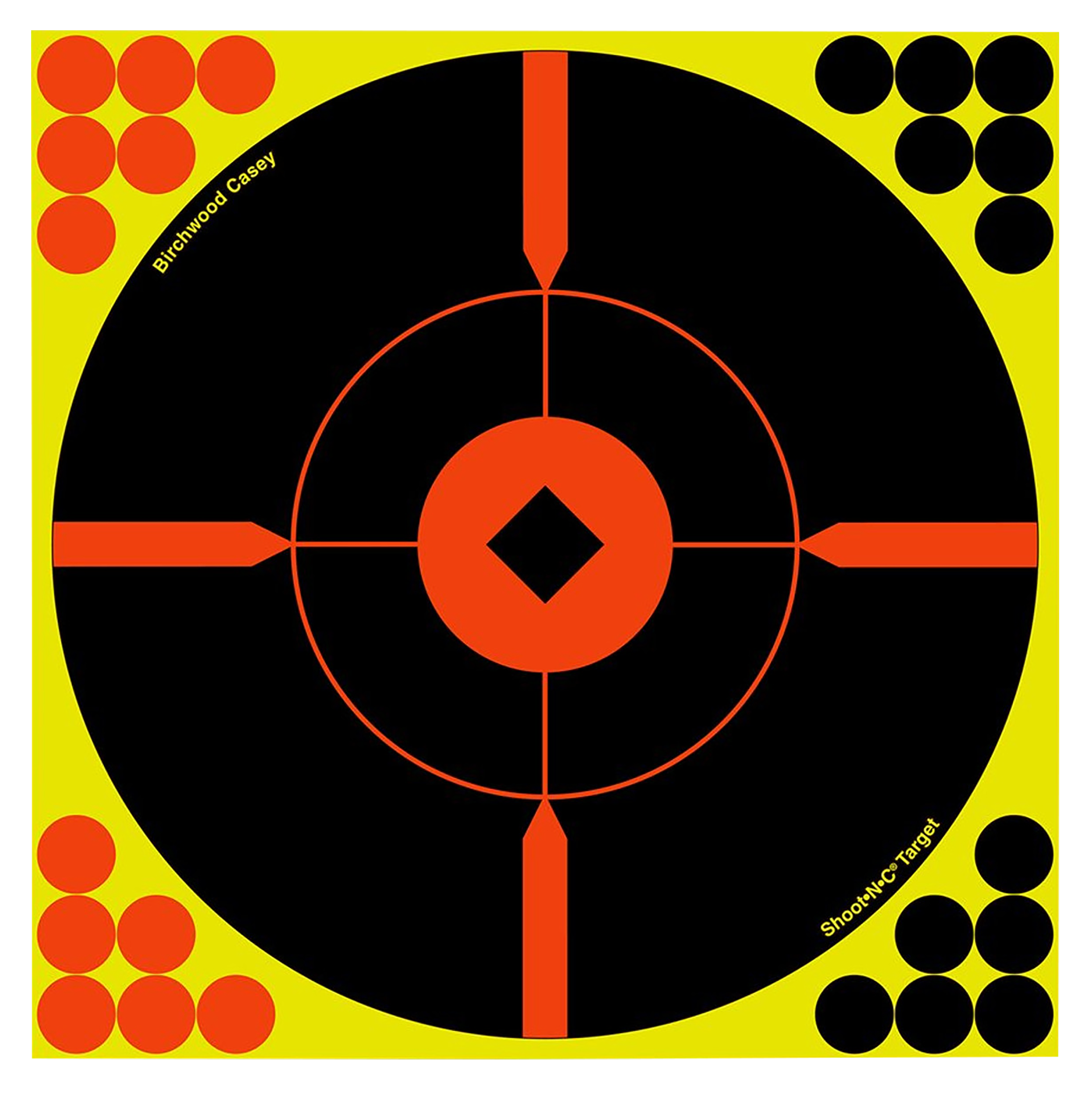 Birchwood Casey Shoot-N-C 12" Bullseye BMW Reactive Target 5-Pack